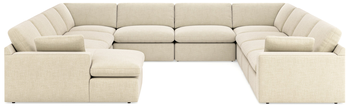 The Furniture Outlets - Ashley Furniture - Elyza Sectional - RAF 10-Piece Sectional / Linen - 10006S8