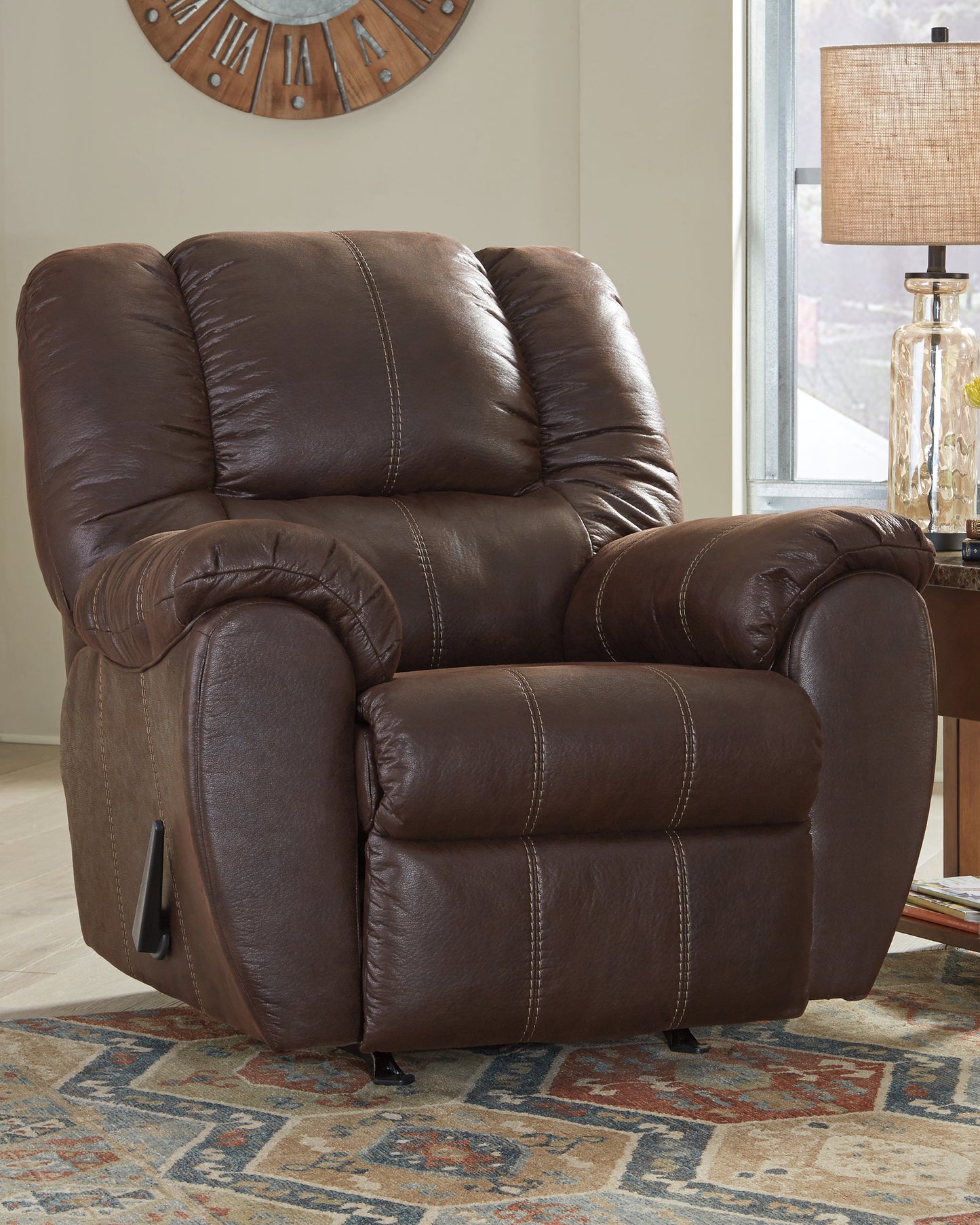 The Furniture Outlets - Ashley Furniture - McGann Living Room - Rocker Recliner / Walnut - 1030125