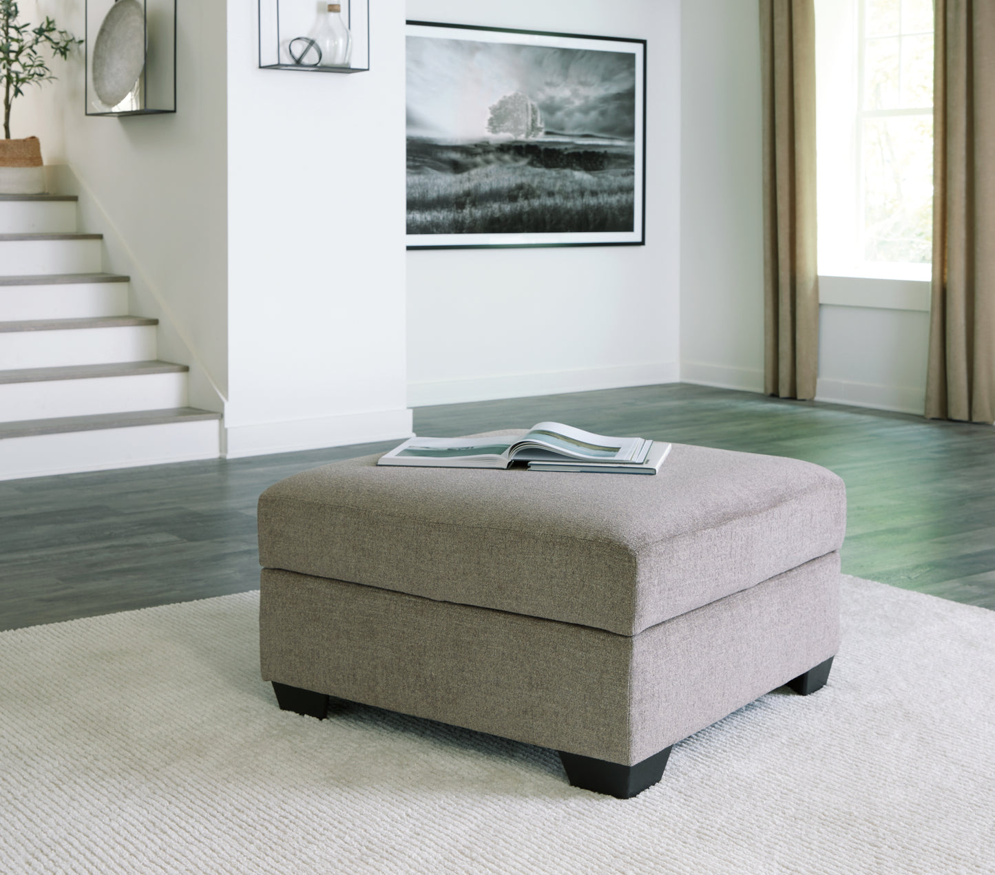 The Furniture Outlets - Ashley Furniture - Creswell Living Room - Oversized Swivel Accent Chair / Stone - 1530521