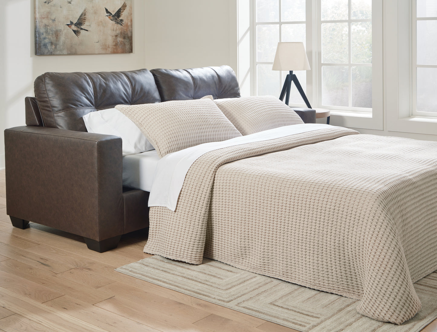 The Furniture Outlets - Ashley Furniture - Barlin Mills Living Room - Queen Sofa Sleeper / Umber - 1700339