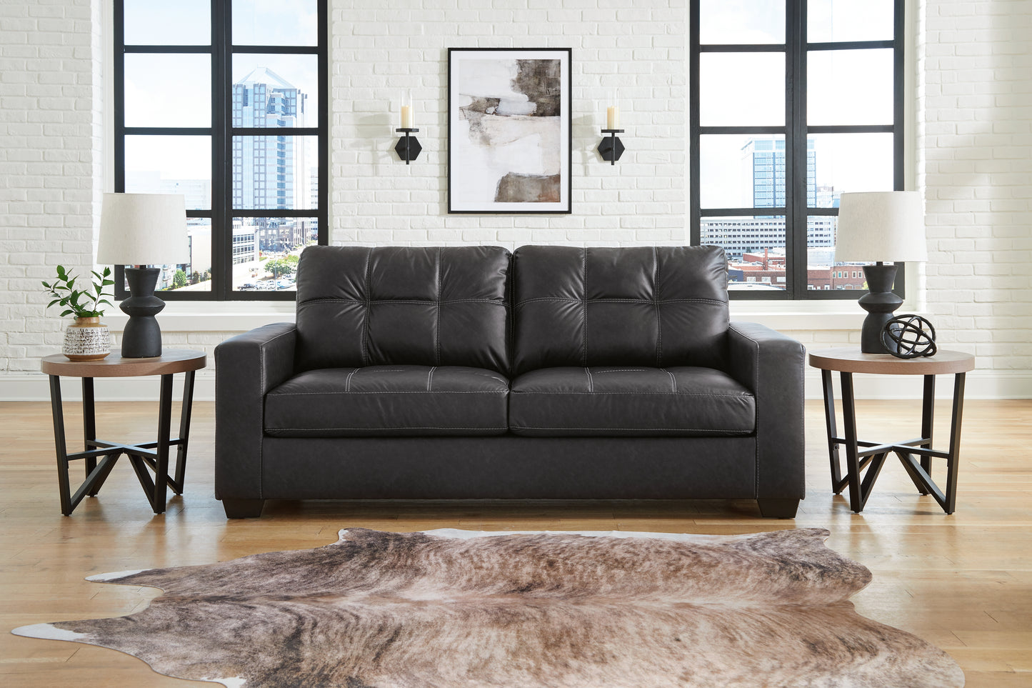 The Furniture Outlets - Ashley Furniture - Barlin Mills Living Room - Sofa / Carbon - 1700438