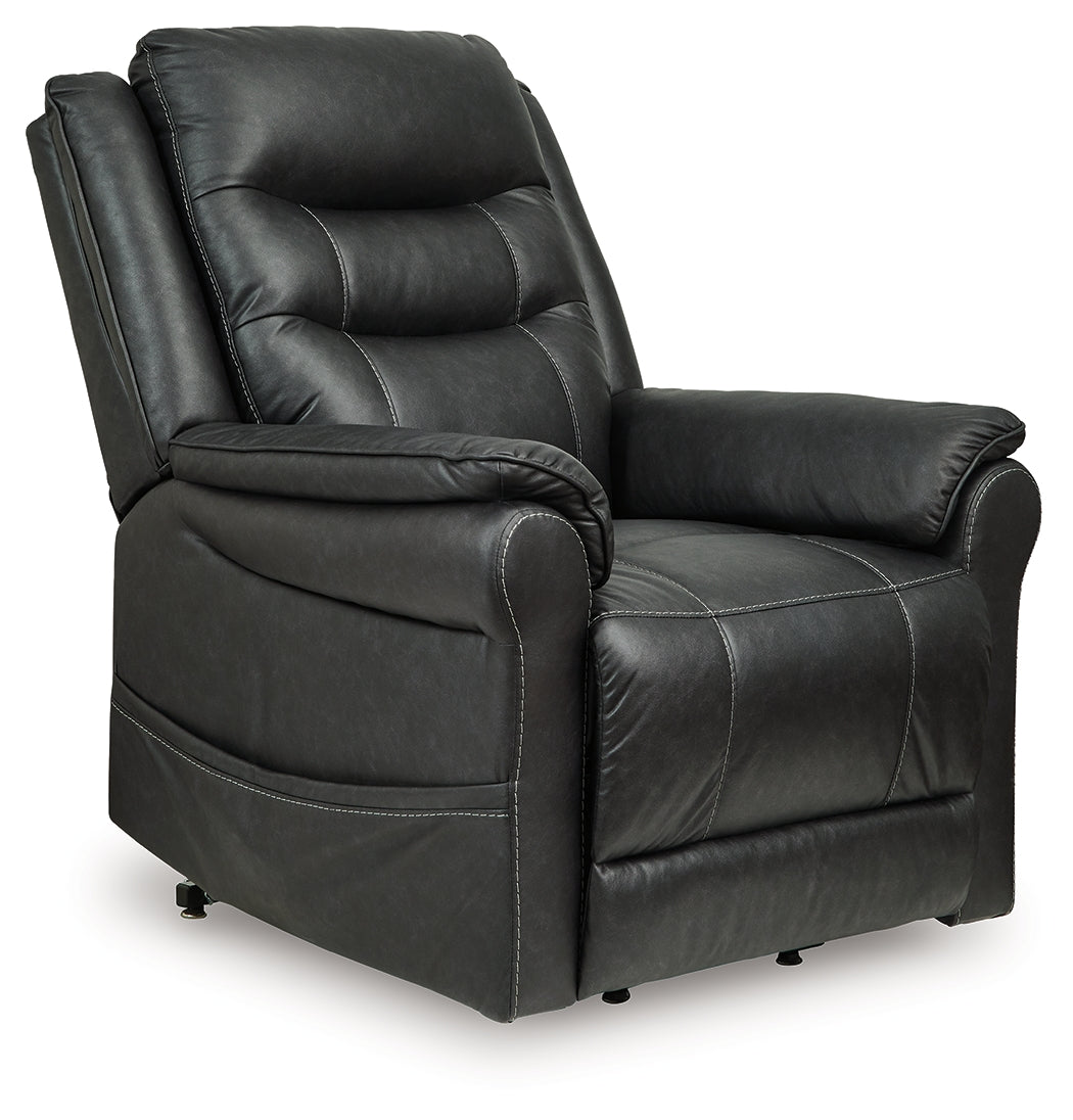 The Furniture Outlets - Ashley Furniture - Oatman Living Room - Power Lift Recliner / Umber - 1800412