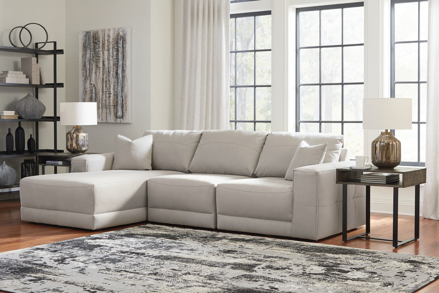 The Furniture Outlets - Ashley Furniture - Next-Gen Gaucho Sectional - RAF 2-Piece Sectional Loveseat / Gray - 18304S3