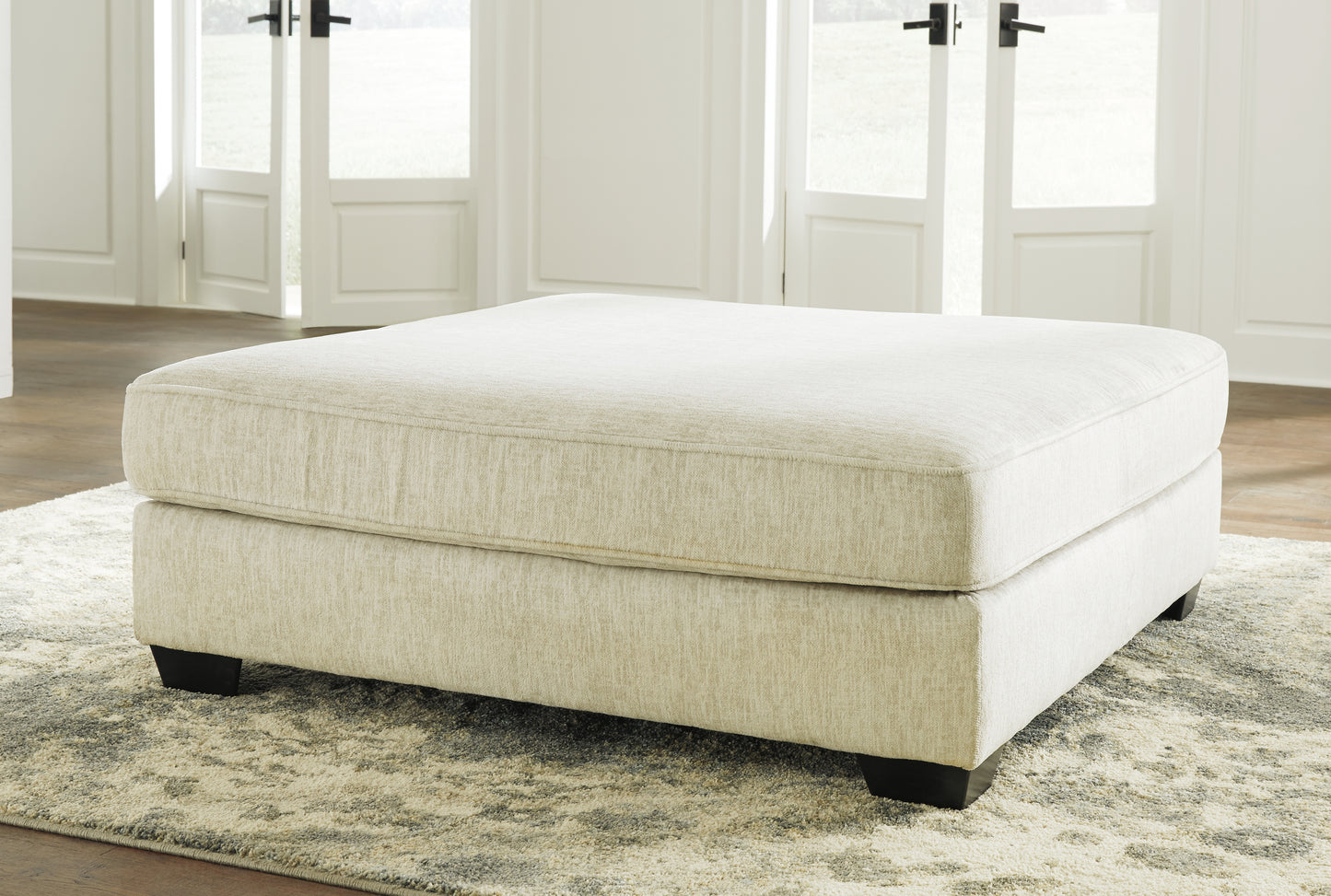 The Furniture Outlets - Ashley Furniture - Rawcliffe Living Room - Oversized Accent Ottoman / Parchment - 1960408