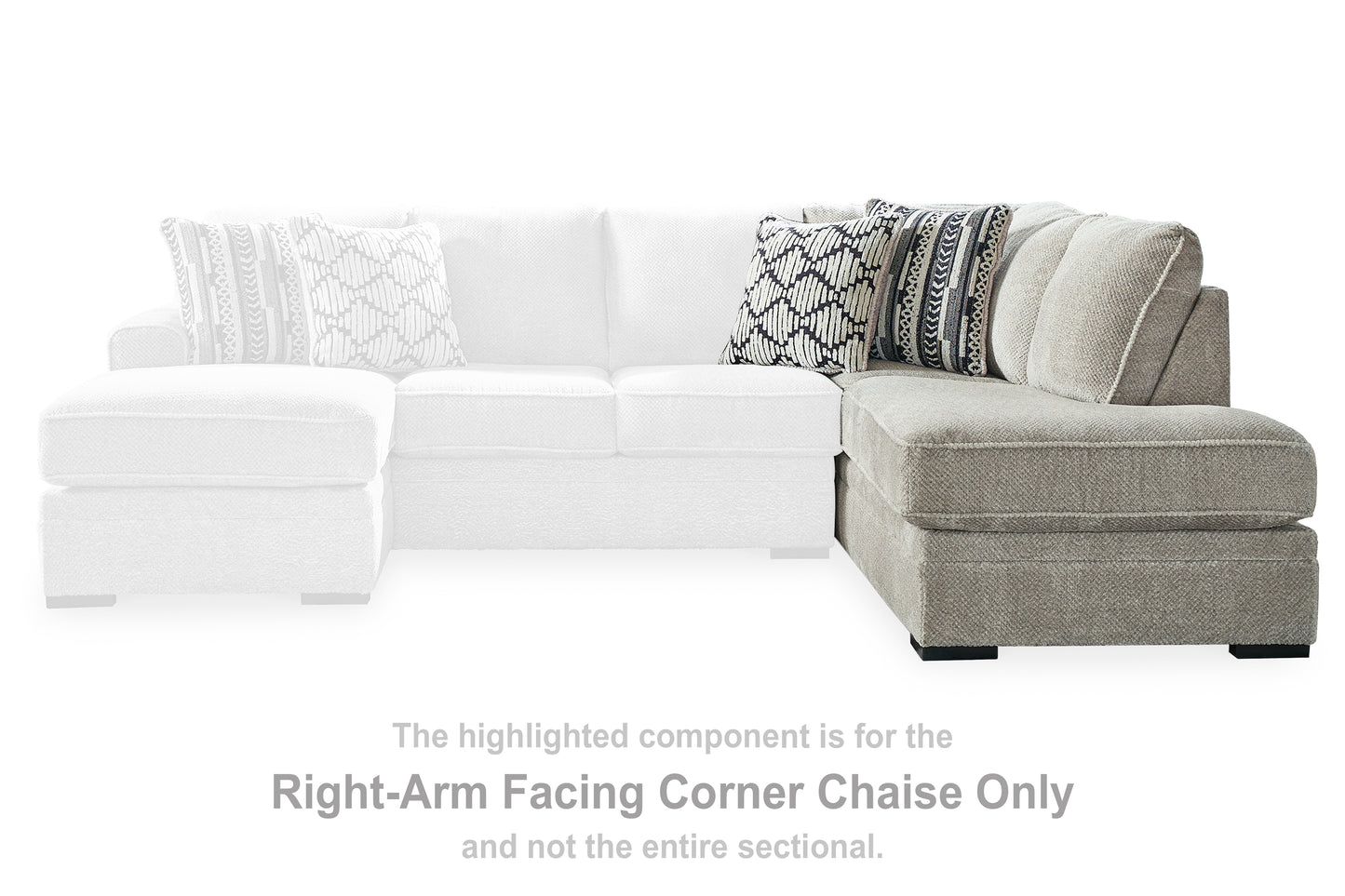 The Furniture Outlets - Ashley Furniture - Calnita Sectional - RAF Corner Chaise / Sisal - 2050217