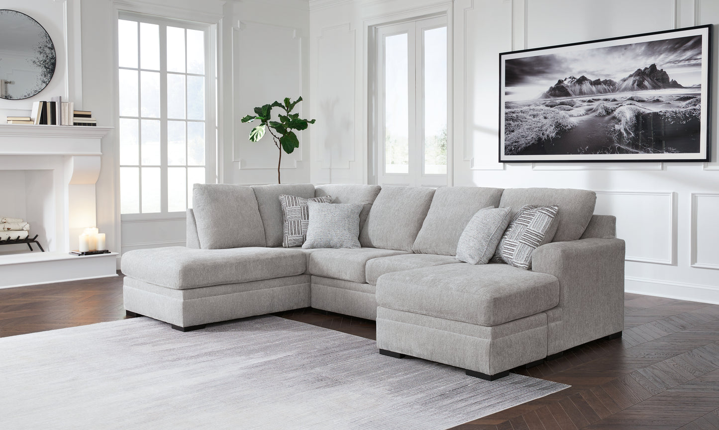 The Furniture Outlets - Ashley Furniture - Gabyleigh Sectional - RAF 2-Piece Sectional with Chaise / Nickel - 20904S2