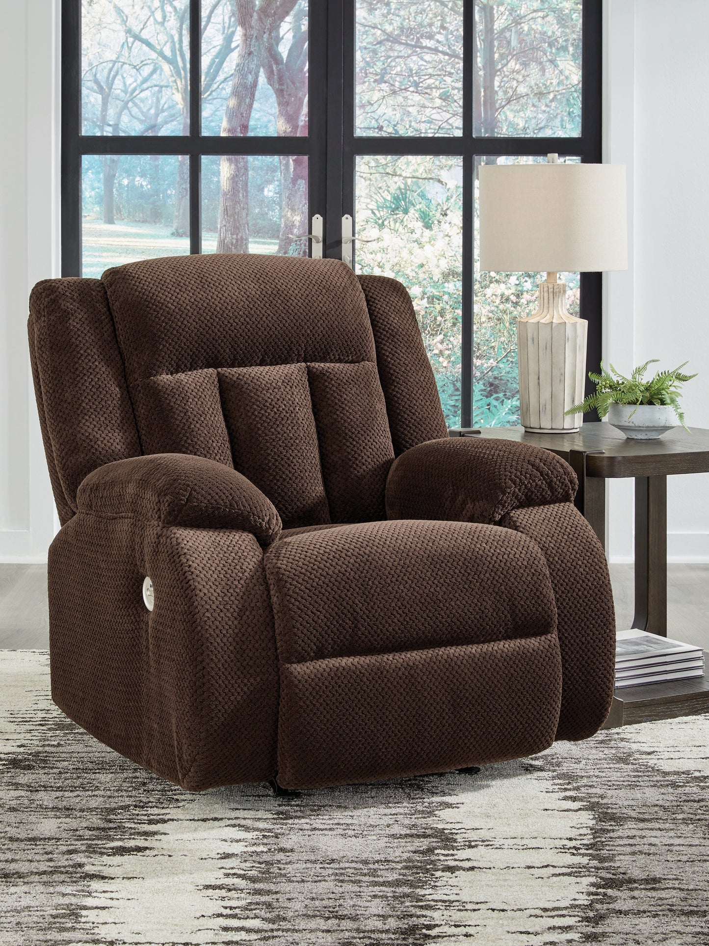 The Furniture Outlets - Ashley Furniture - Observation Living Room - Power Rocker Recliner / Chocolate - PC2140698
