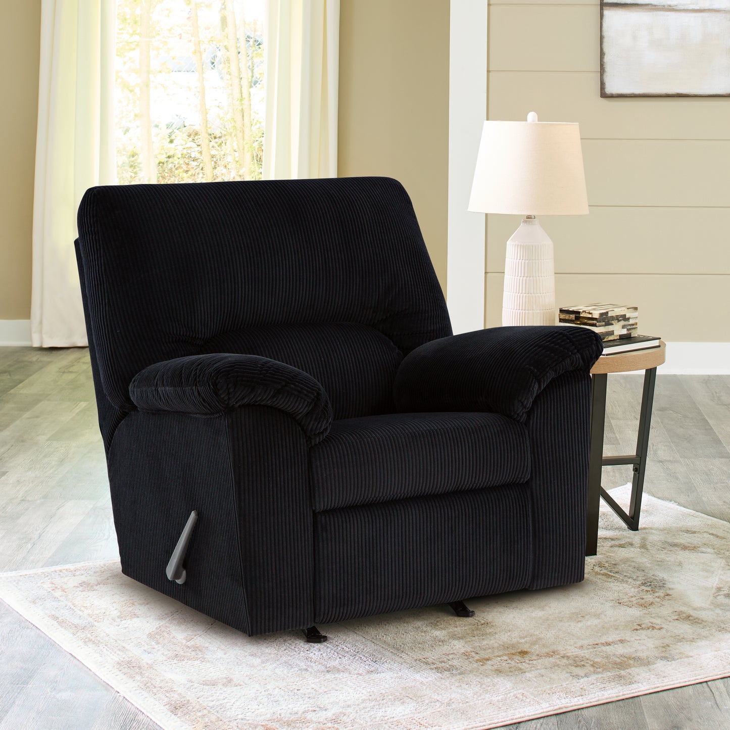 The Furniture Outlets - Ashley Furniture - SimpleJoy Living Room - Rocker Recliner / Onyx - 2420425