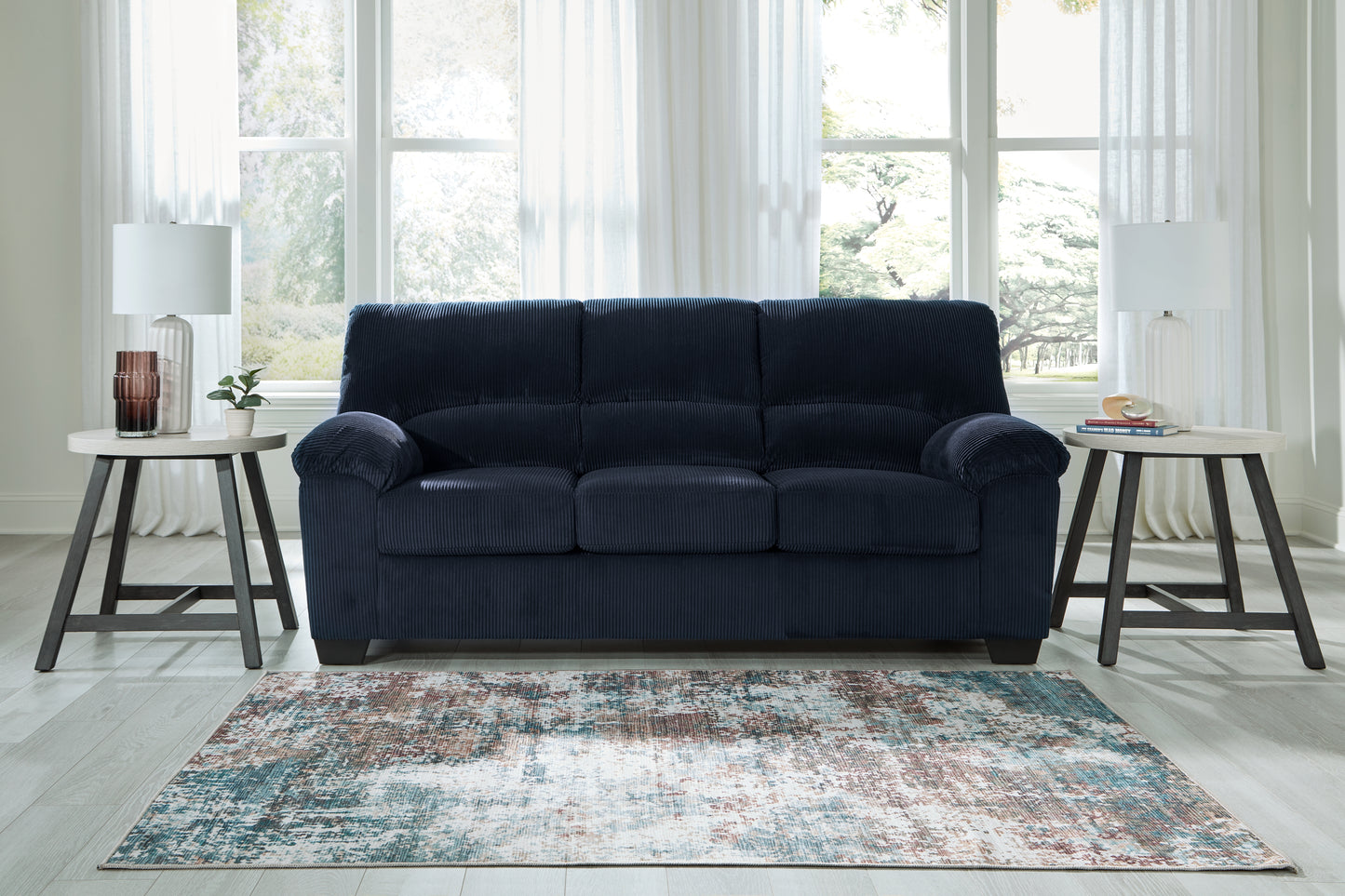 The Furniture Outlets - Ashley Furniture - SimpleJoy Living Room - Sofa / Navy - 2420538