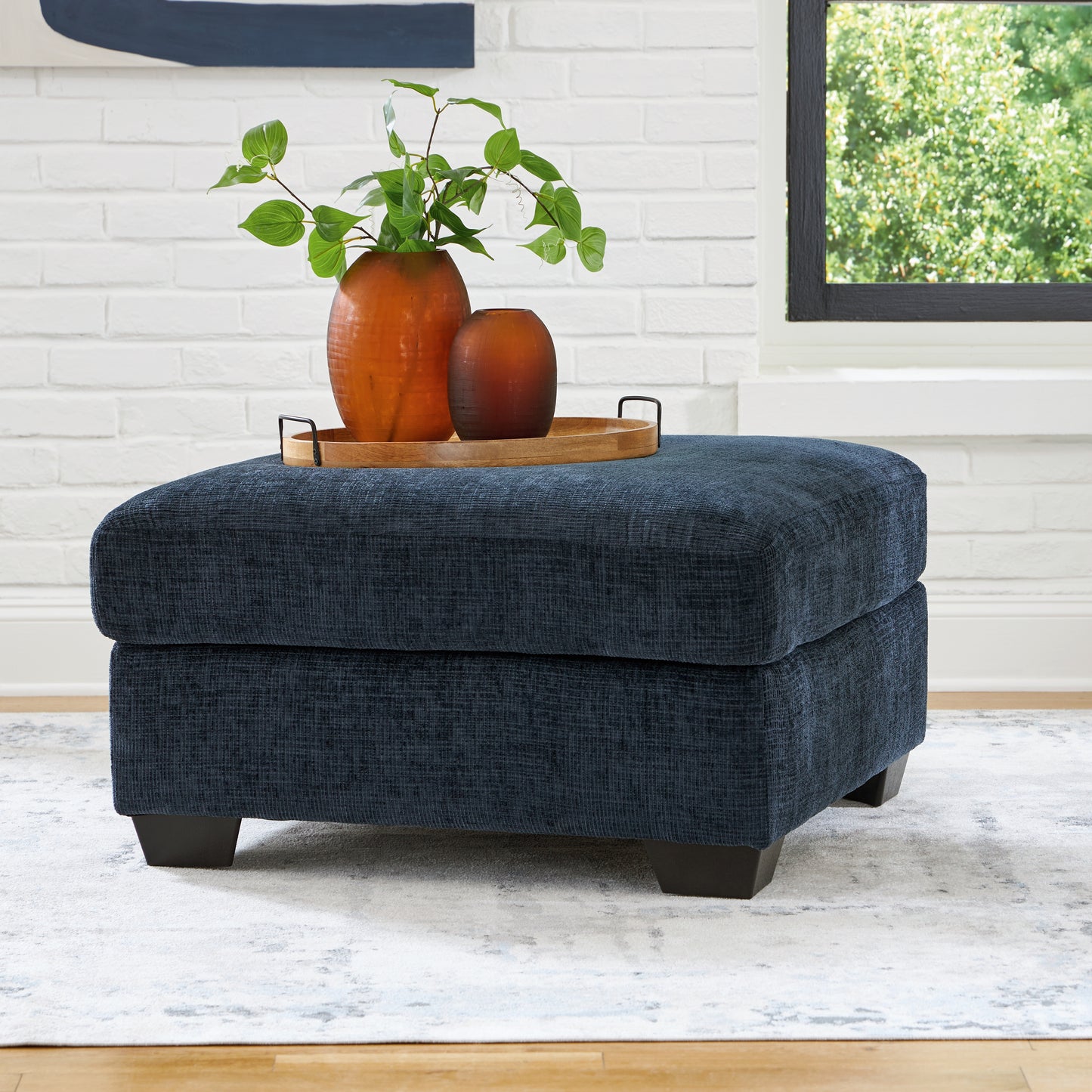The Furniture Outlets - Ashley Furniture - Aviemore Living Room - Oversized Accent Ottoman / Ink - 2430308