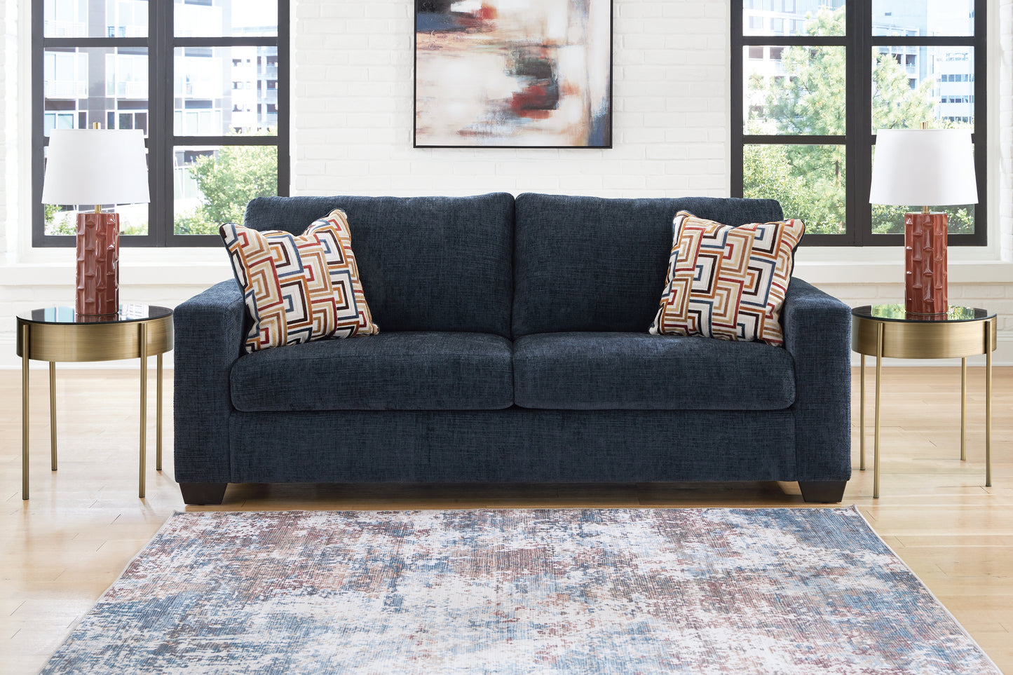 The Furniture Outlets - Ashley Furniture - Aviemore Living Room - Sofa / Ink - 2430338