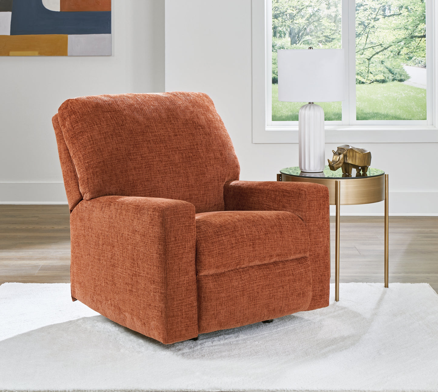 The Furniture Outlets - Ashley Furniture - Aviemore Living Room - Rocker Recliner / Spice - 2430425