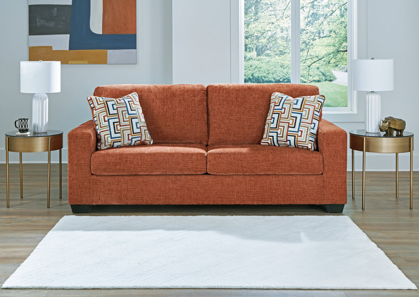 The Furniture Outlets - Ashley Furniture - Aviemore Living Room - Sofa / Spice - 2430438