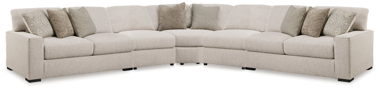 The Furniture Outlets - Ashley Furniture - Ballyton Sectional - RAF 5-Piece Sectional / Sand - 25102S3
