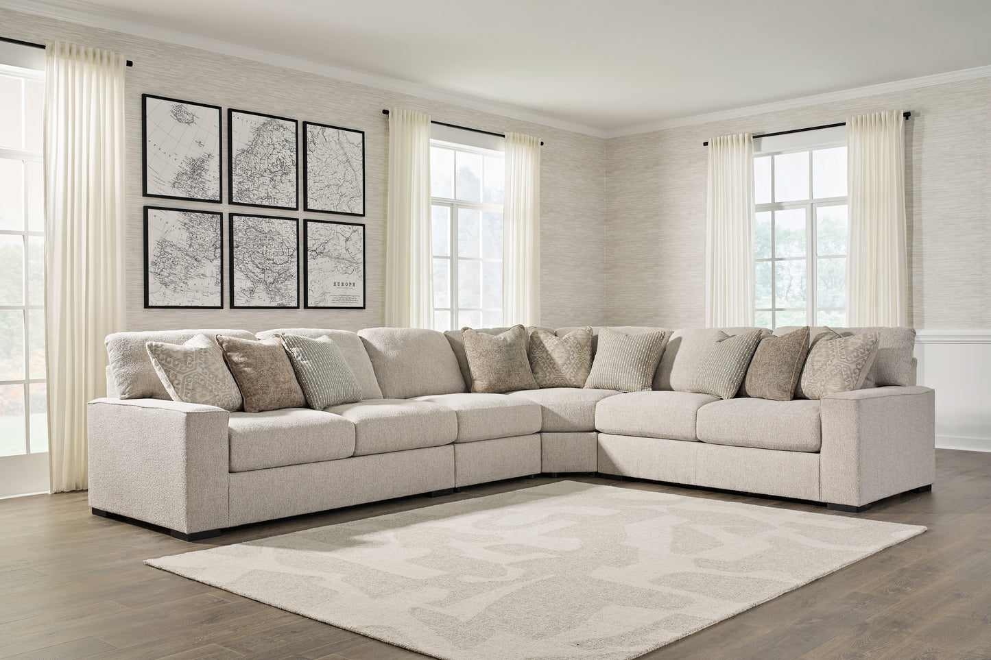 The Furniture Outlets - Ashley Furniture - Ballyton Sectional - RAF 4-Piece Sectional / Sand - 25102S2