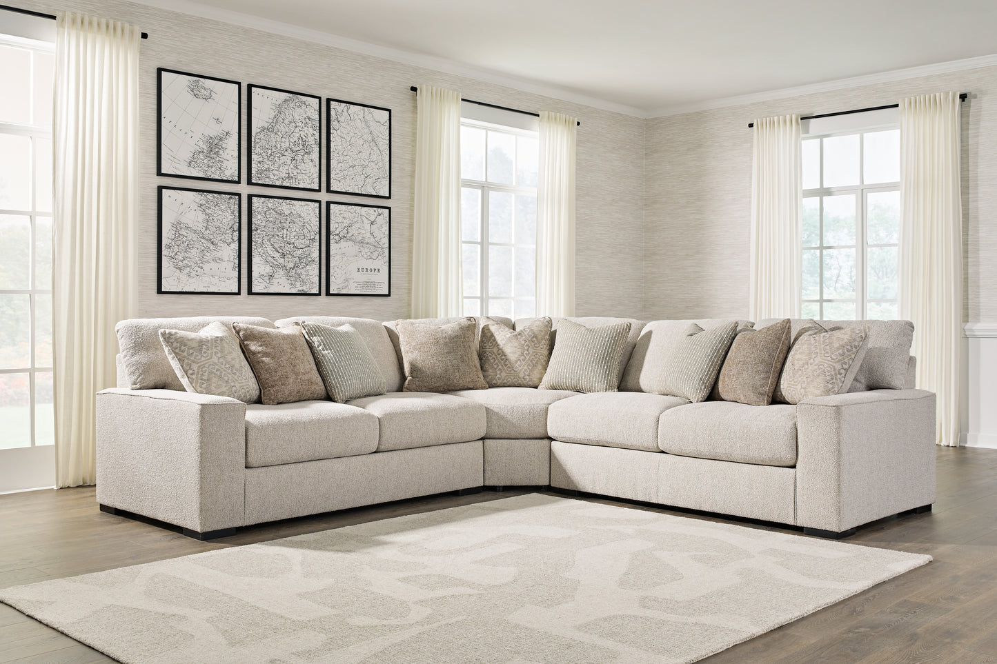 The Furniture Outlets - Ashley Furniture - Ballyton Sectional - 3-Piece Sectional / Sand - 25102S1