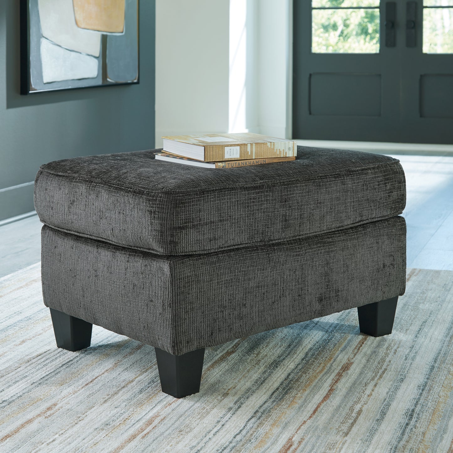 The Furniture Outlets - Ashley Furniture - Erinslane Living Room - Ottoman / Dusk - 2520614
