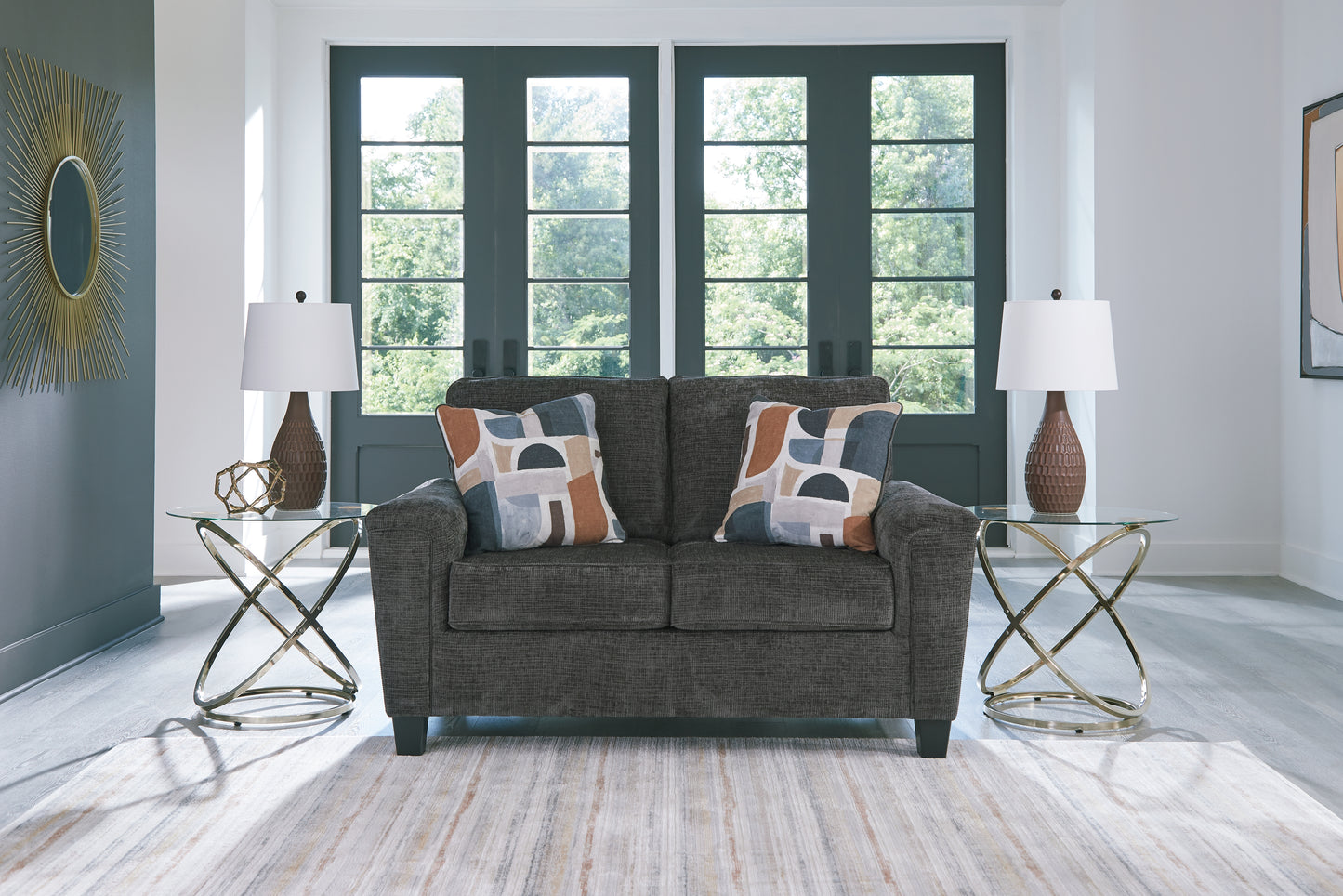 The Furniture Outlets - Ashley Furniture - Erinslane Living Room - Loveseat / Dusk - 2520635