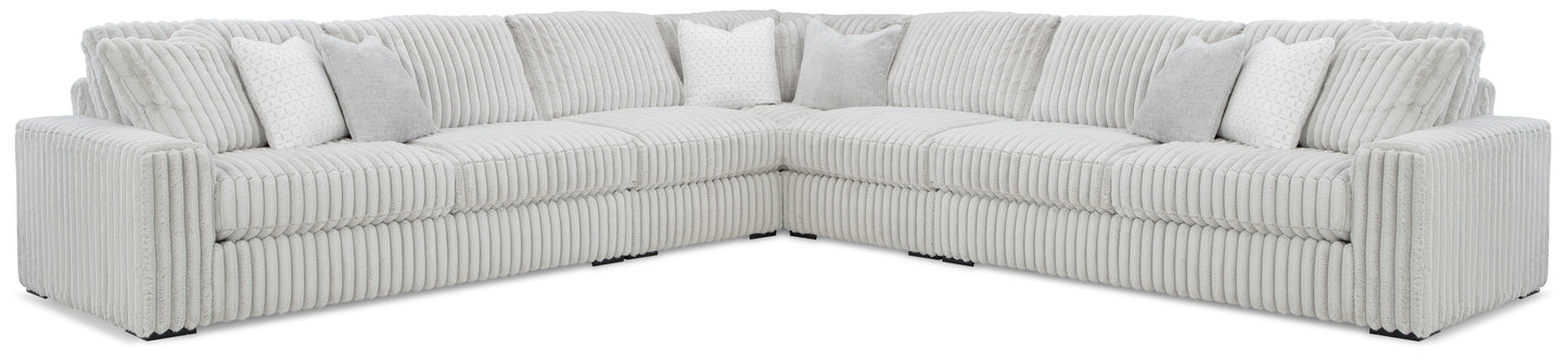 The Furniture Outlets - Ashley Furniture - Stupendous Sectional - LAF 5-Piece Sectional / Alloy - 25903S3