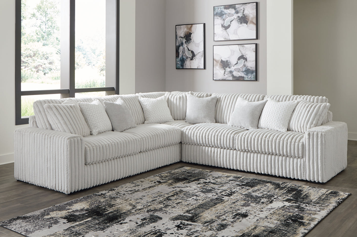 The Furniture Outlets - Ashley Furniture - Stupendous Sectional - LAF 2-Piece Sectional with Chaise / Alloy - 25903S7