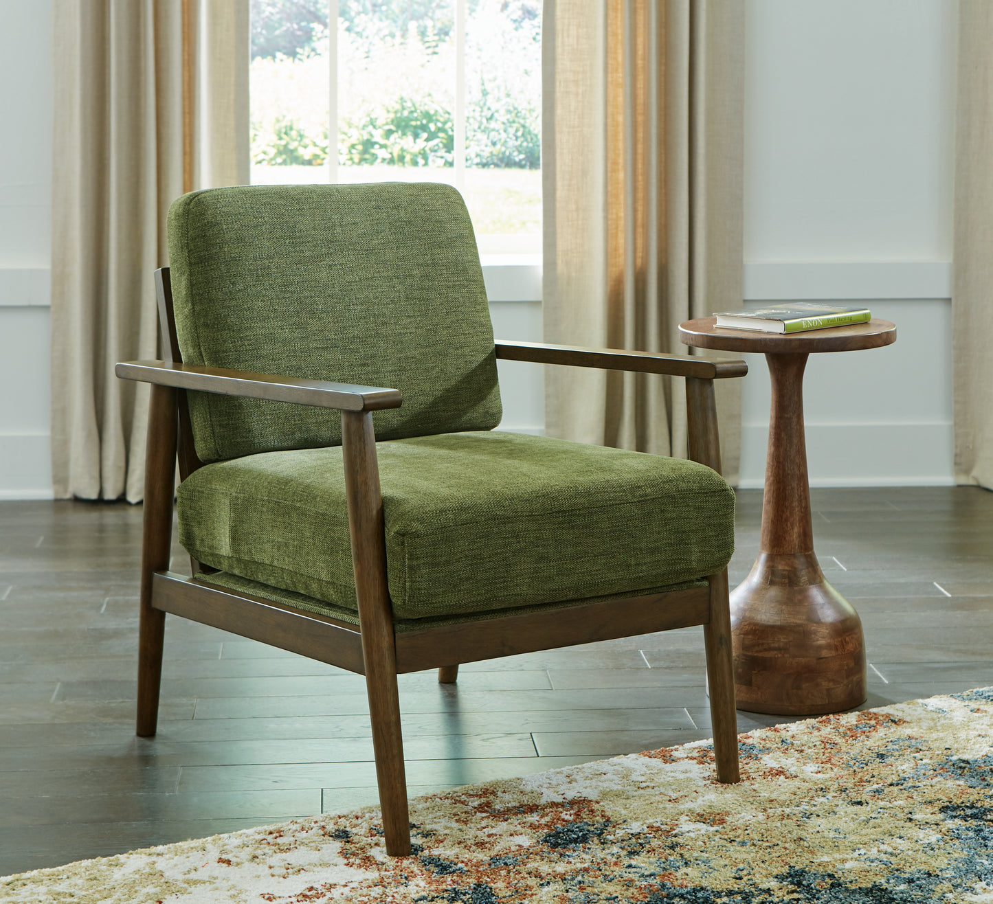The Furniture Outlets - Ashley Furniture - Bixler Living Room - Showood Accent Chair / Olive - 2610760