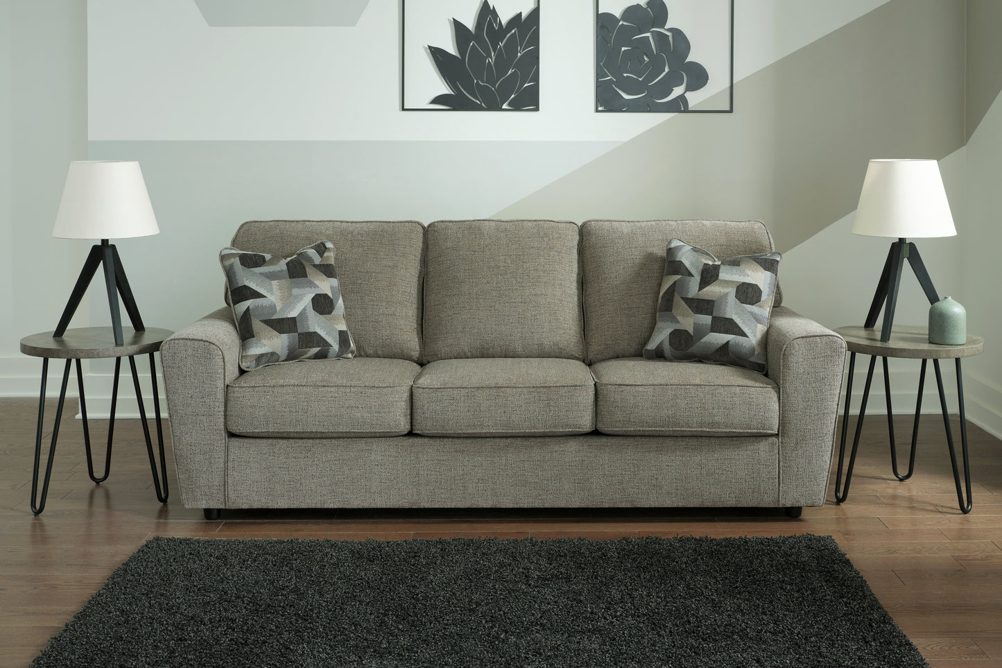 The Furniture Outlets - Ashley Furniture - Cascilla Living Room - Sofa / Pewter - 2680538