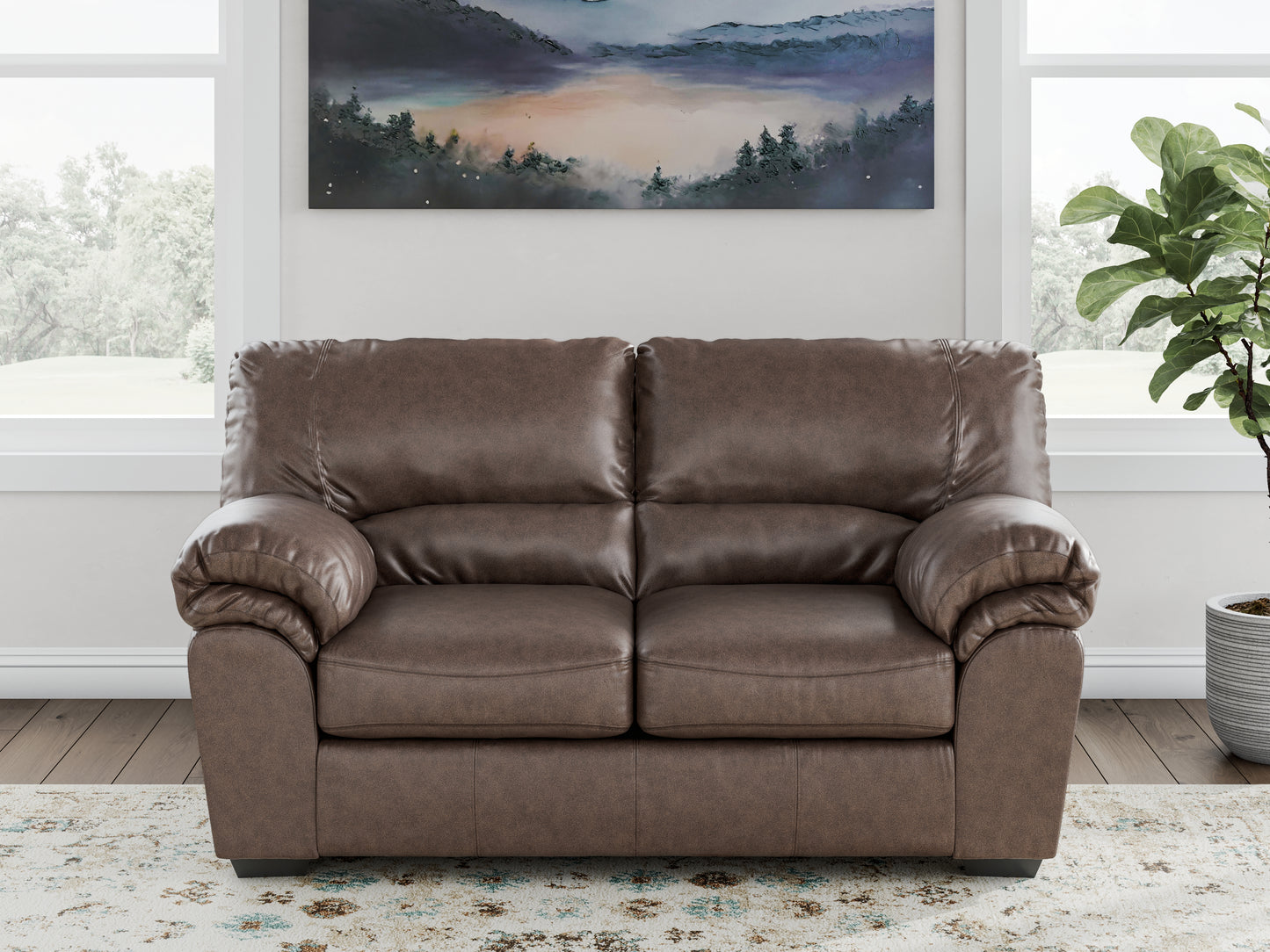 The Furniture Outlets - Ashley Furniture - WillowBend Living Room - Loveseat / Umber - PC2770535