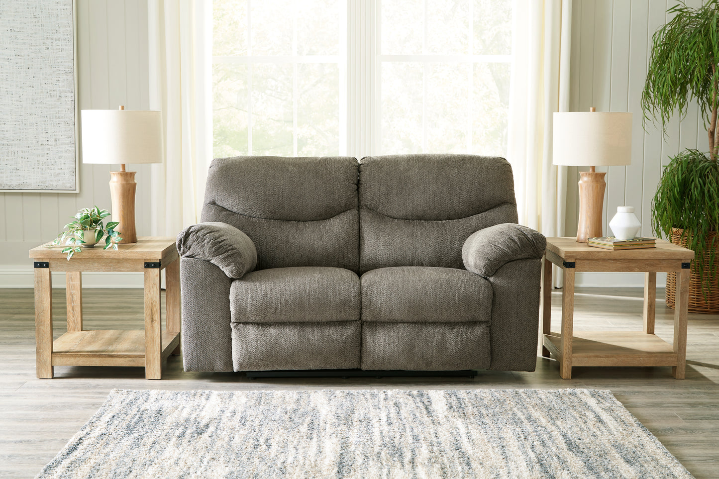 The Furniture Outlets - Ashley Furniture - Alphons Living Room - Reclining Loveseat / Putty - 2820186