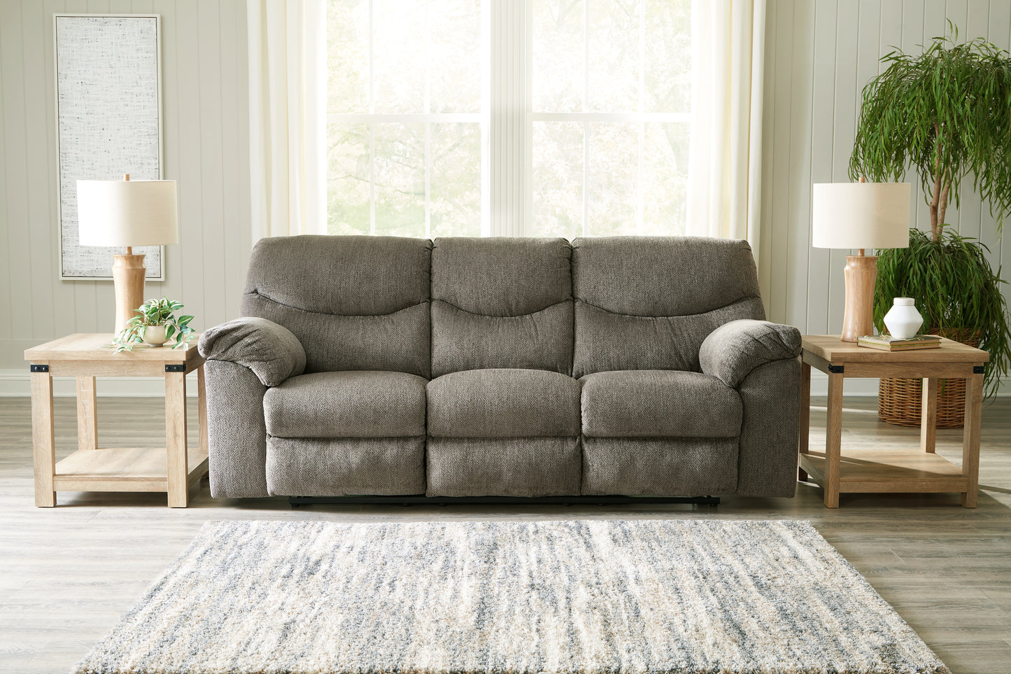 The Furniture Outlets - Ashley Furniture - Alphons Living Room - Reclining Sofa / Putty - 2820188