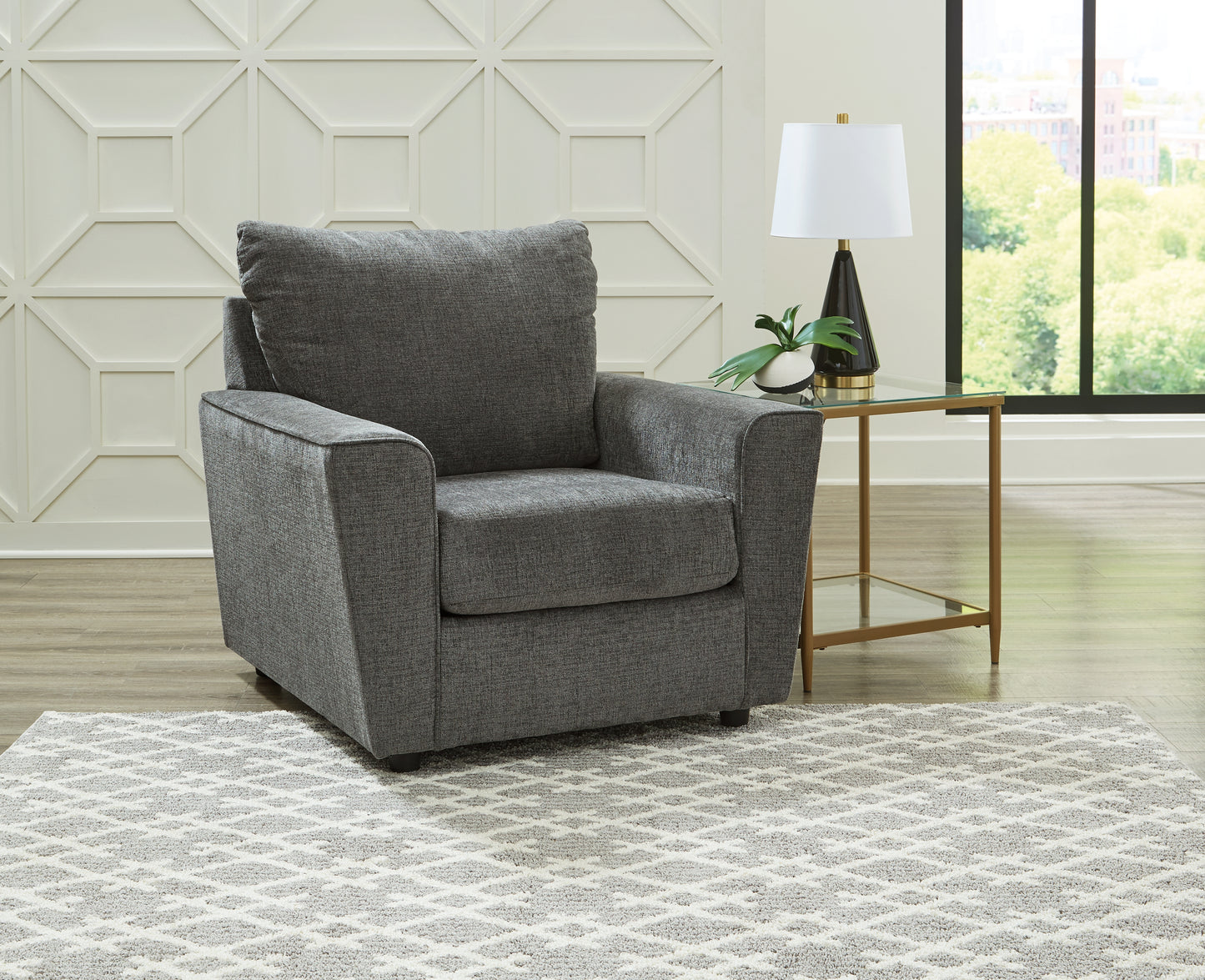 The Furniture Outlets - Ashley Furniture - Stairatt Living Room - Chair / Gravel - 2850220