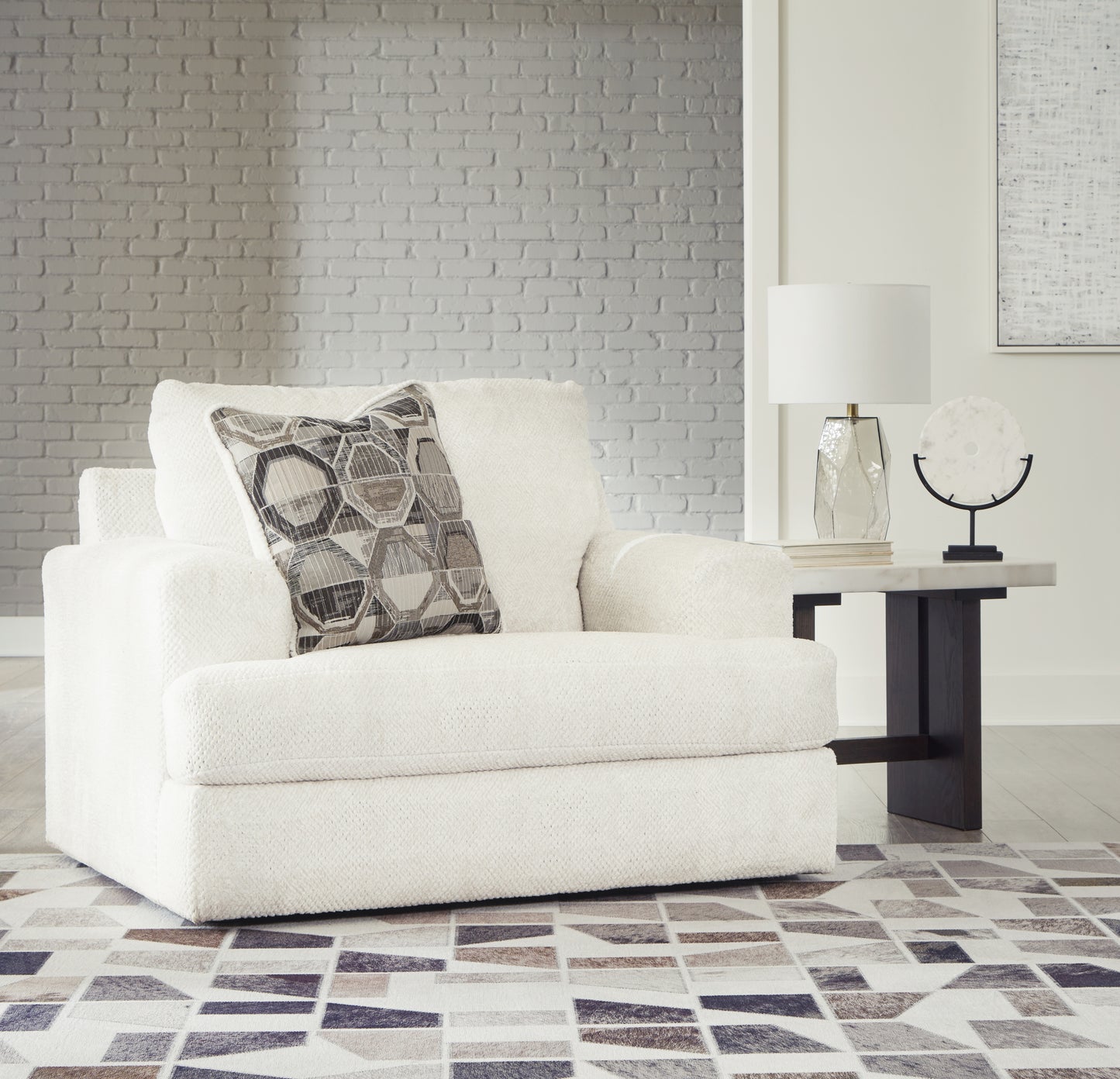 The Furniture Outlets - Ashley Furniture - Karinne Living Room - Chair and a Half / Linen - 3140323