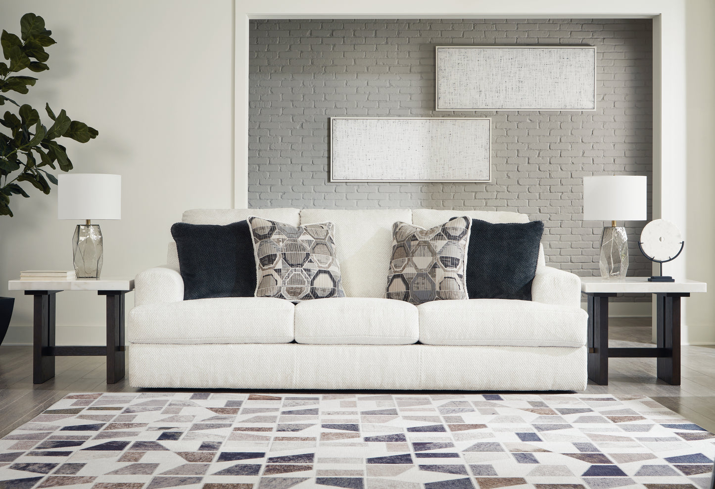 The Furniture Outlets - Ashley Furniture - Karinne Living Room - Sofa / Linen - 3140338