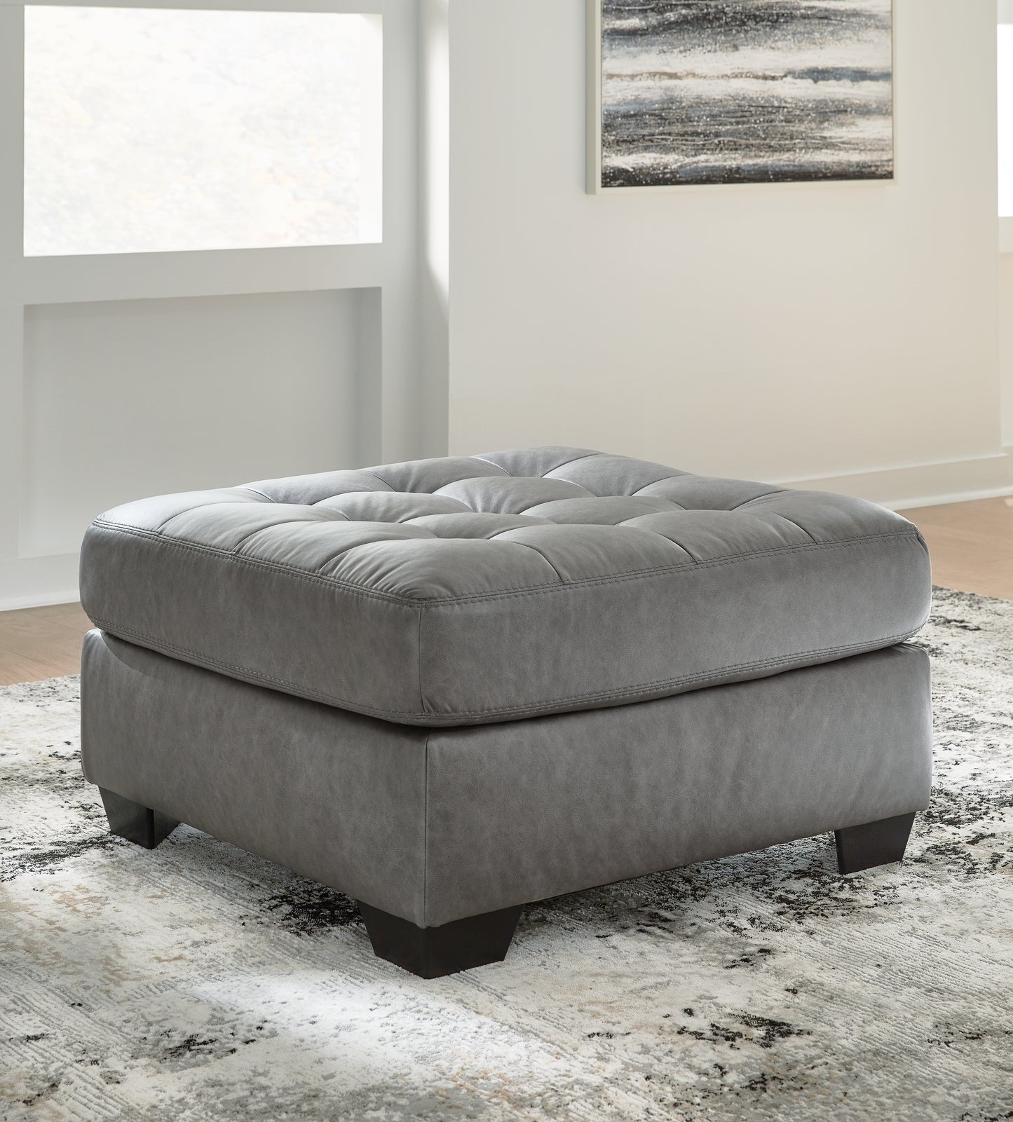 The Furniture Outlets - Ashley Furniture - Clairette Court Living Room - Oversized Accent Ottoman / Alloy - 3150308
