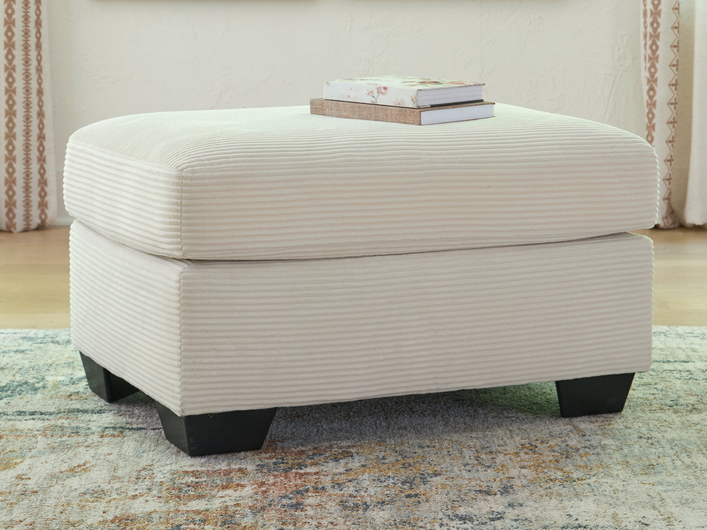 The Furniture Outlets - Ashley Furniture - Greenbriar Living Room - Ottoman / Ivory - PC3200614