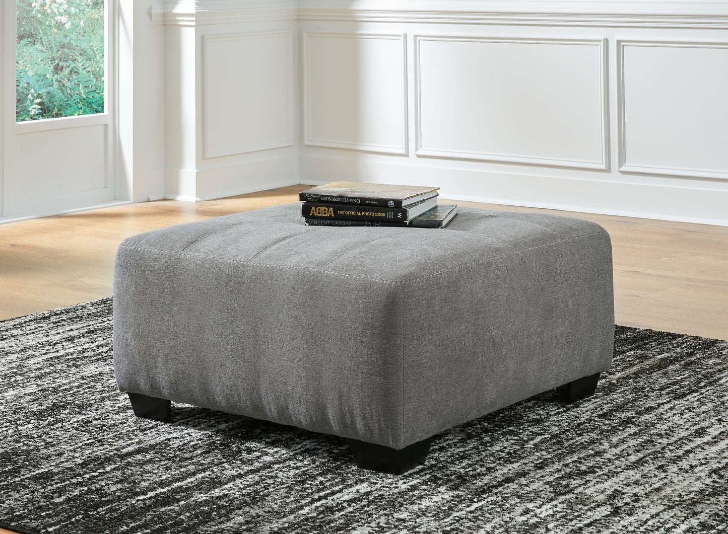 The Furniture Outlets - Ashley Furniture - Birkdale Court Living Room - Oversized Accent Ottoman / Gray - 3240208