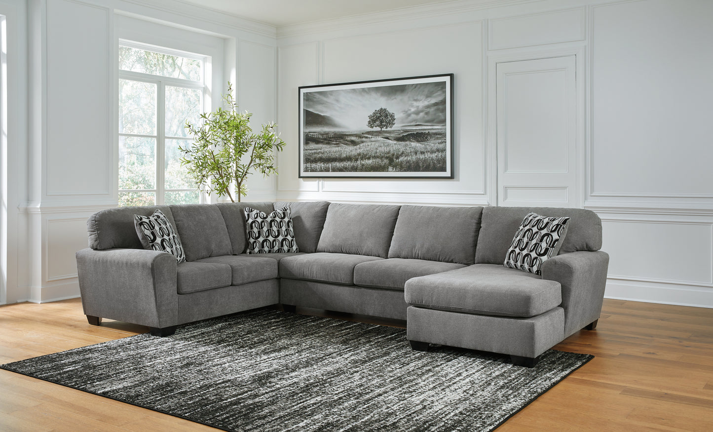 The Furniture Outlets - Ashley Furniture - Birkdale Court Sectional - LAF 3-Piece Sectional with Chaise / Gray - 32402S2