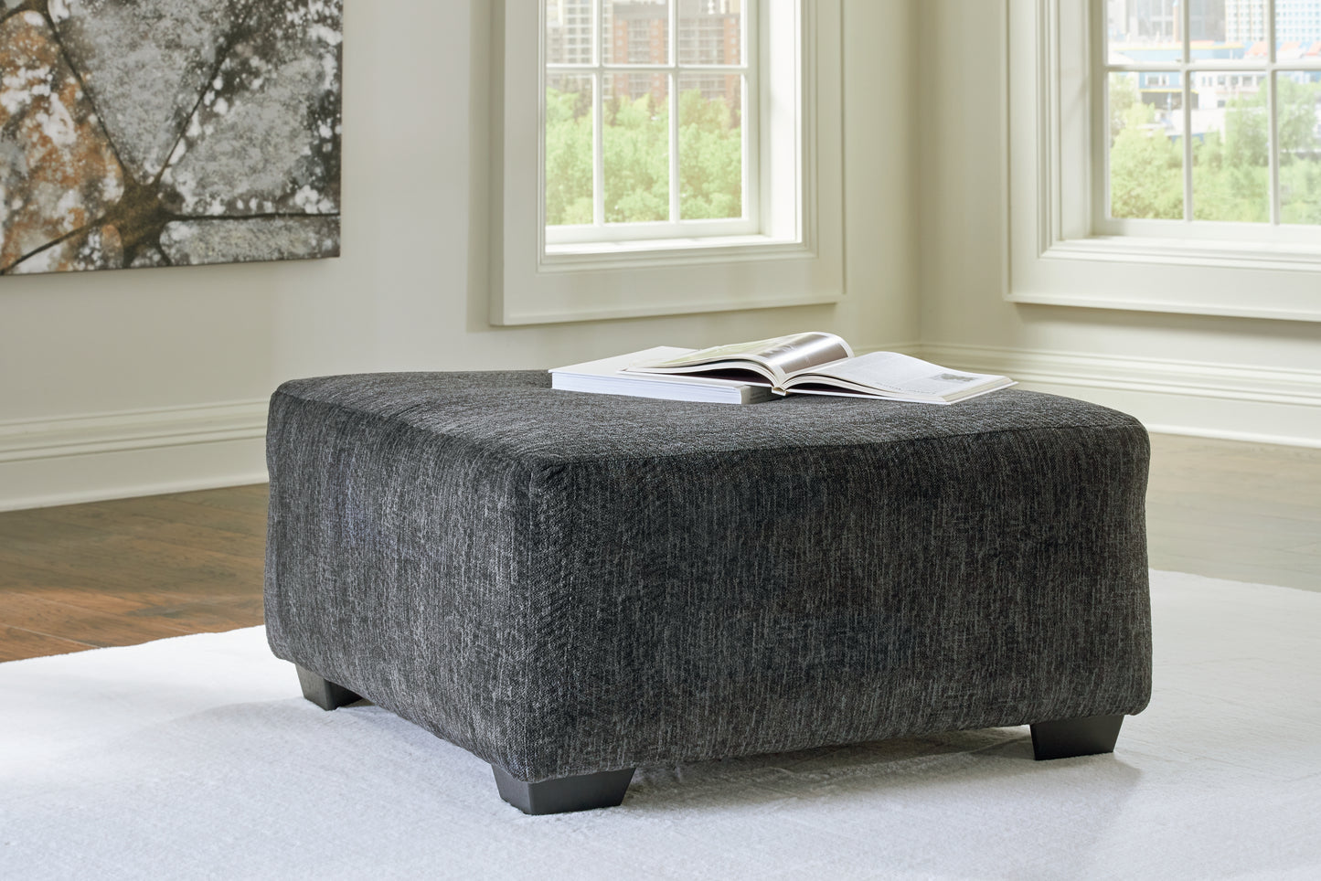 The Furniture Outlets - Ashley Furniture - Biddeford Living Room - Oversized Accent Ottoman / Shadow - 3550408