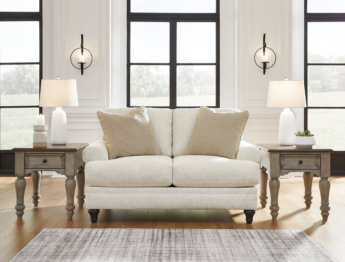 The Furniture Outlets - Ashley Furniture - Valerani Living Room - Loveseat / Sandstone - 3570235