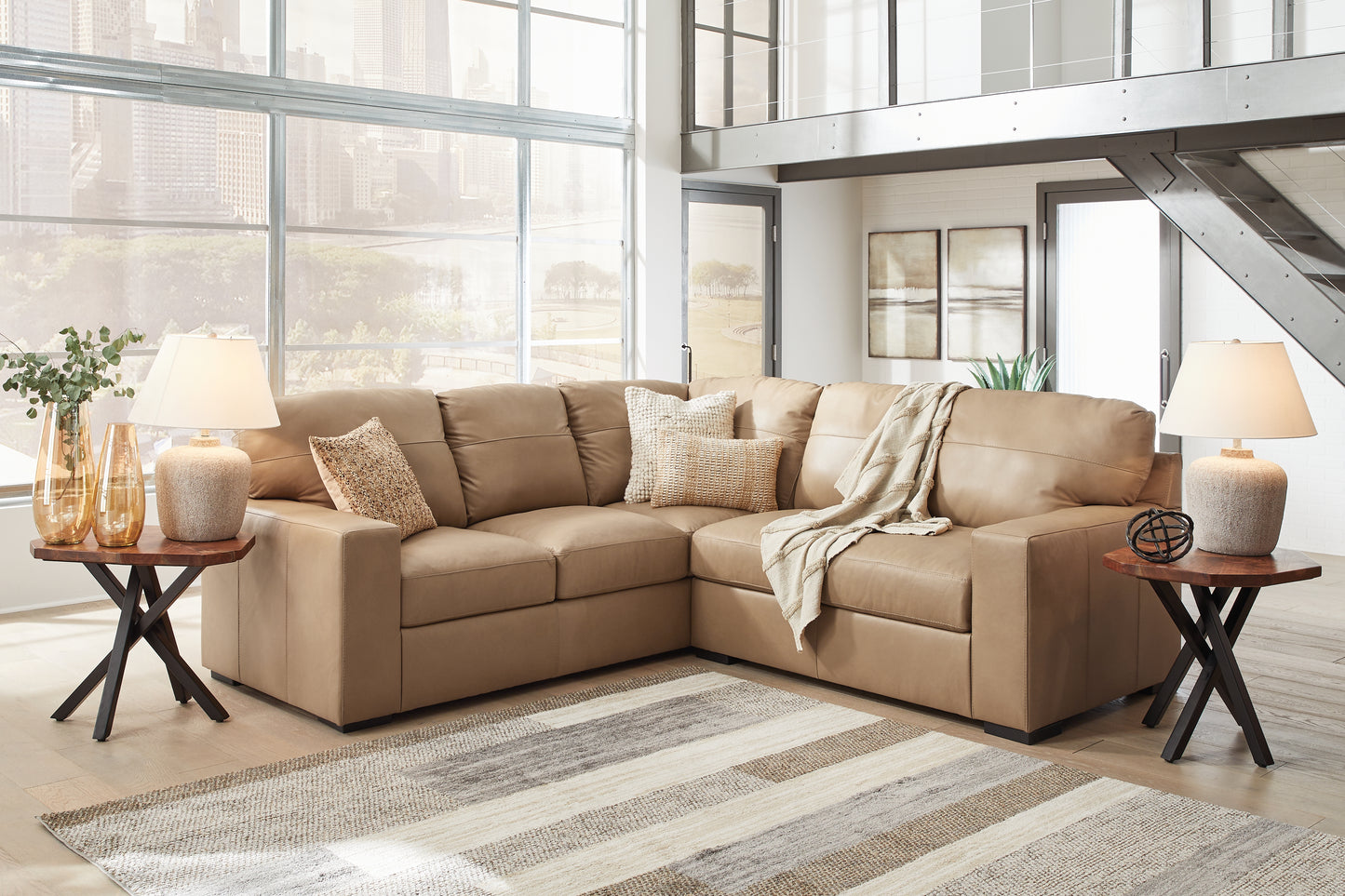 The Furniture Outlets - Ashley Furniture - Bandon Sectional - LAF 2-Piece Sectional / Toffee - 38006S1