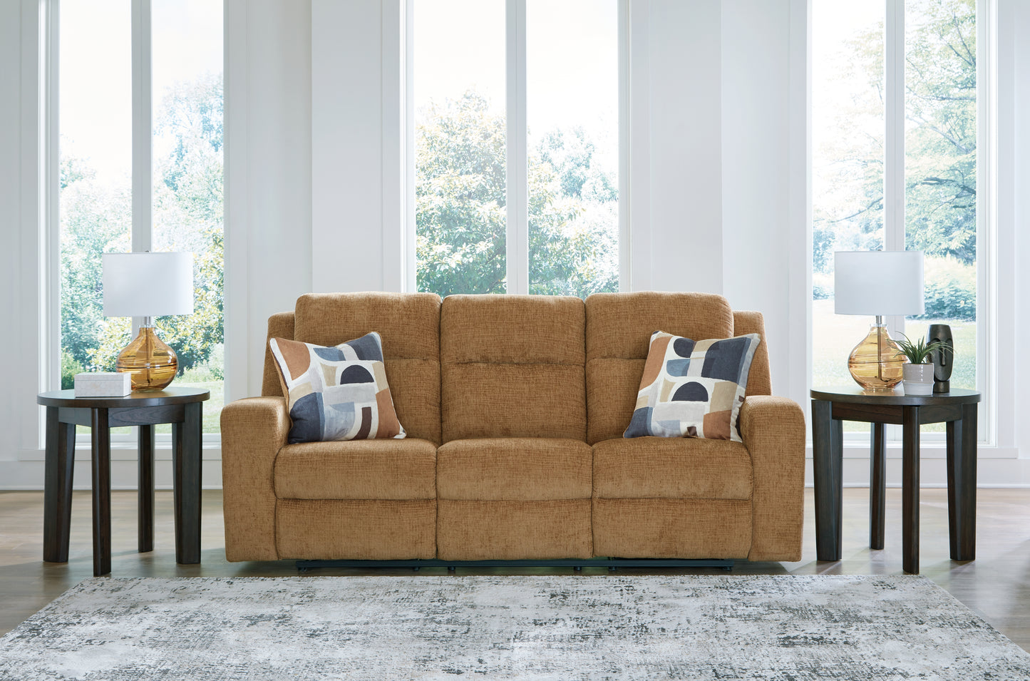 The Furniture Outlets - Ashley Furniture - Kanlow Living Room - Reclining Sofa / Honey - 3860588