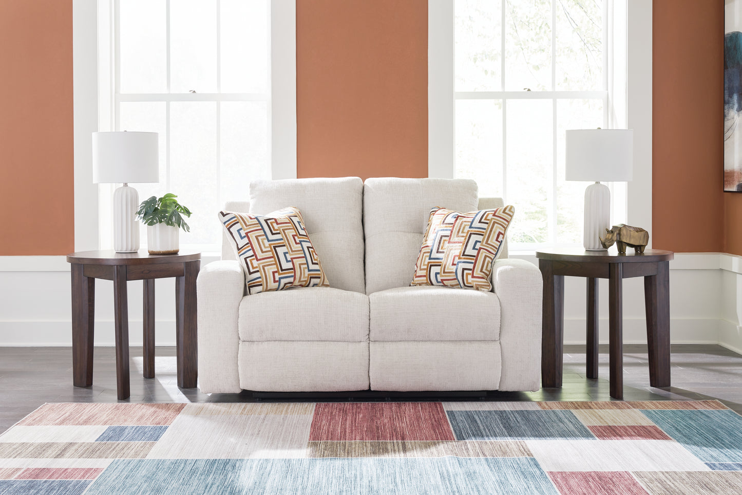 The Furniture Outlets - Ashley Furniture - Danum Living Room - Reclining Loveseat / Stone - 3880586