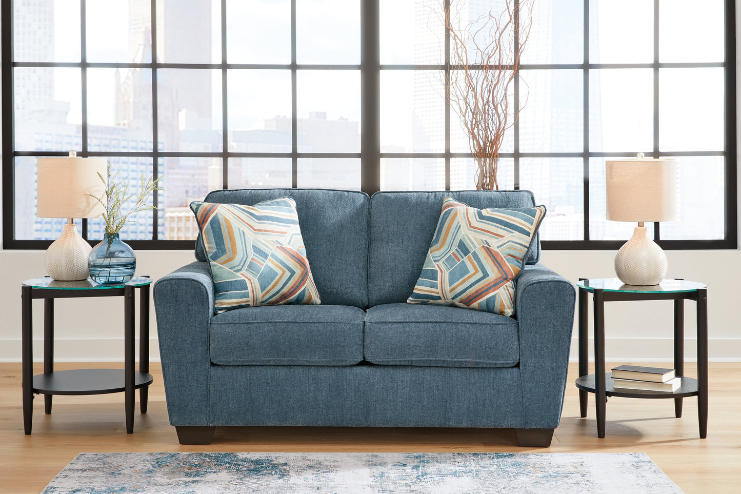 The Furniture Outlets - Ashley Furniture - Cashton Living Room - Loveseat / Blue - 4060535