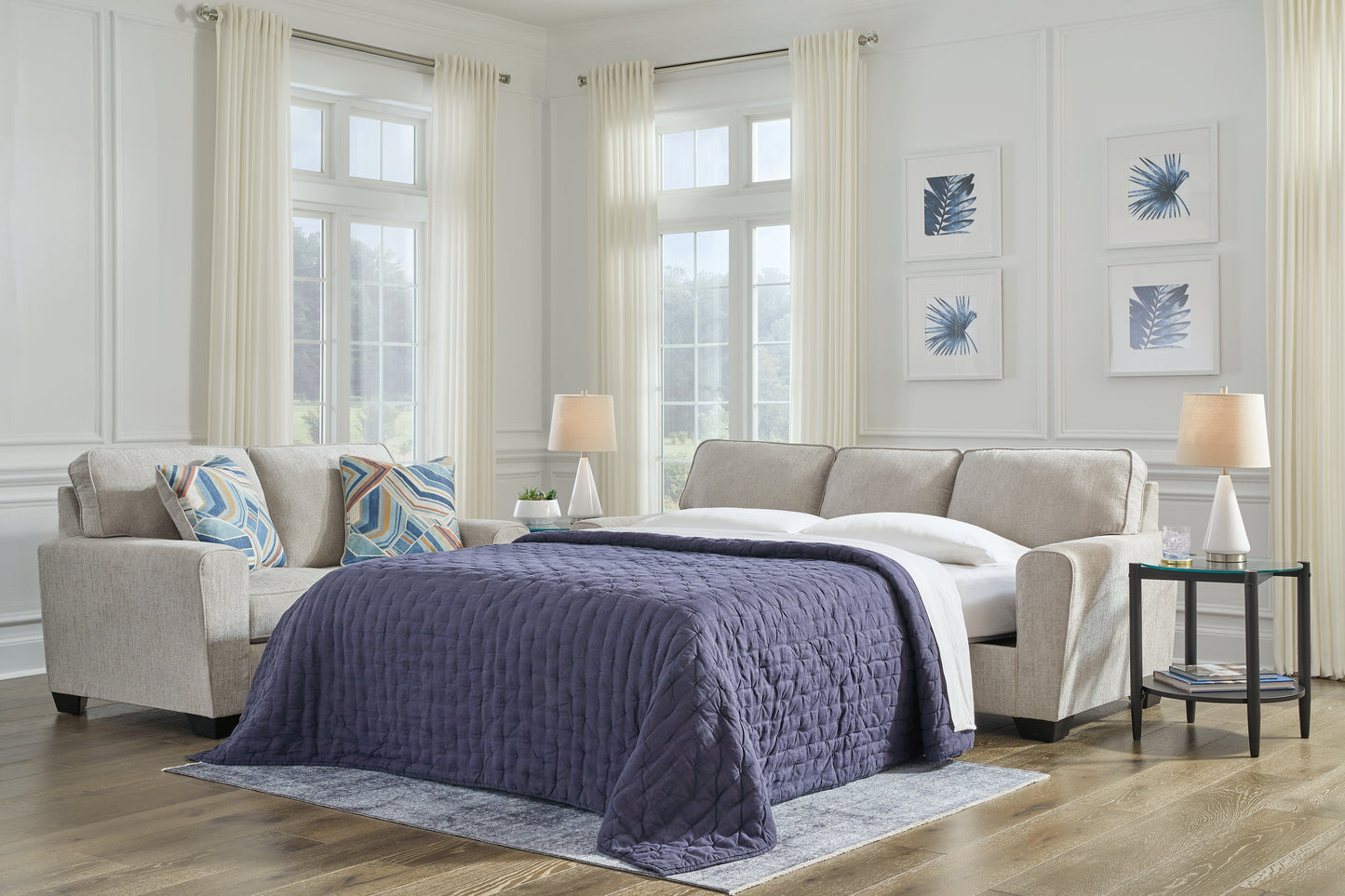 The Furniture Outlets - Ashley Furniture - Cashton Living Room - Queen Sofa Sleeper / Ice - 4060639