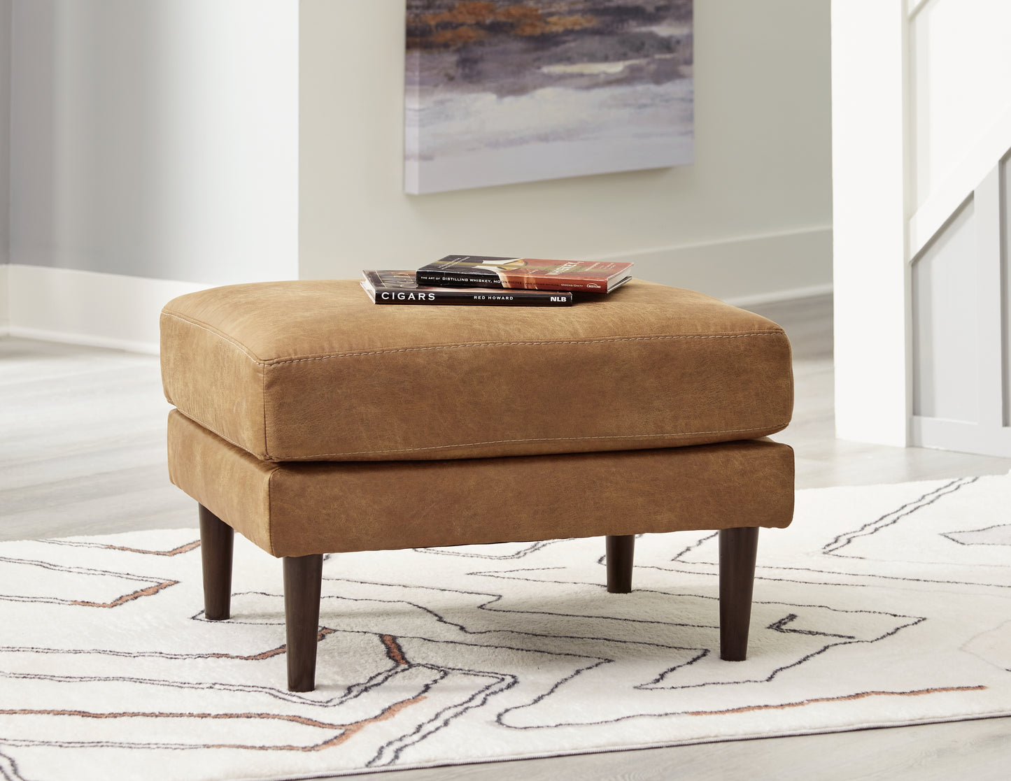 The Furniture Outlets - Ashley Furniture - Telora Living Room - Ottoman / Caramel - 4100214