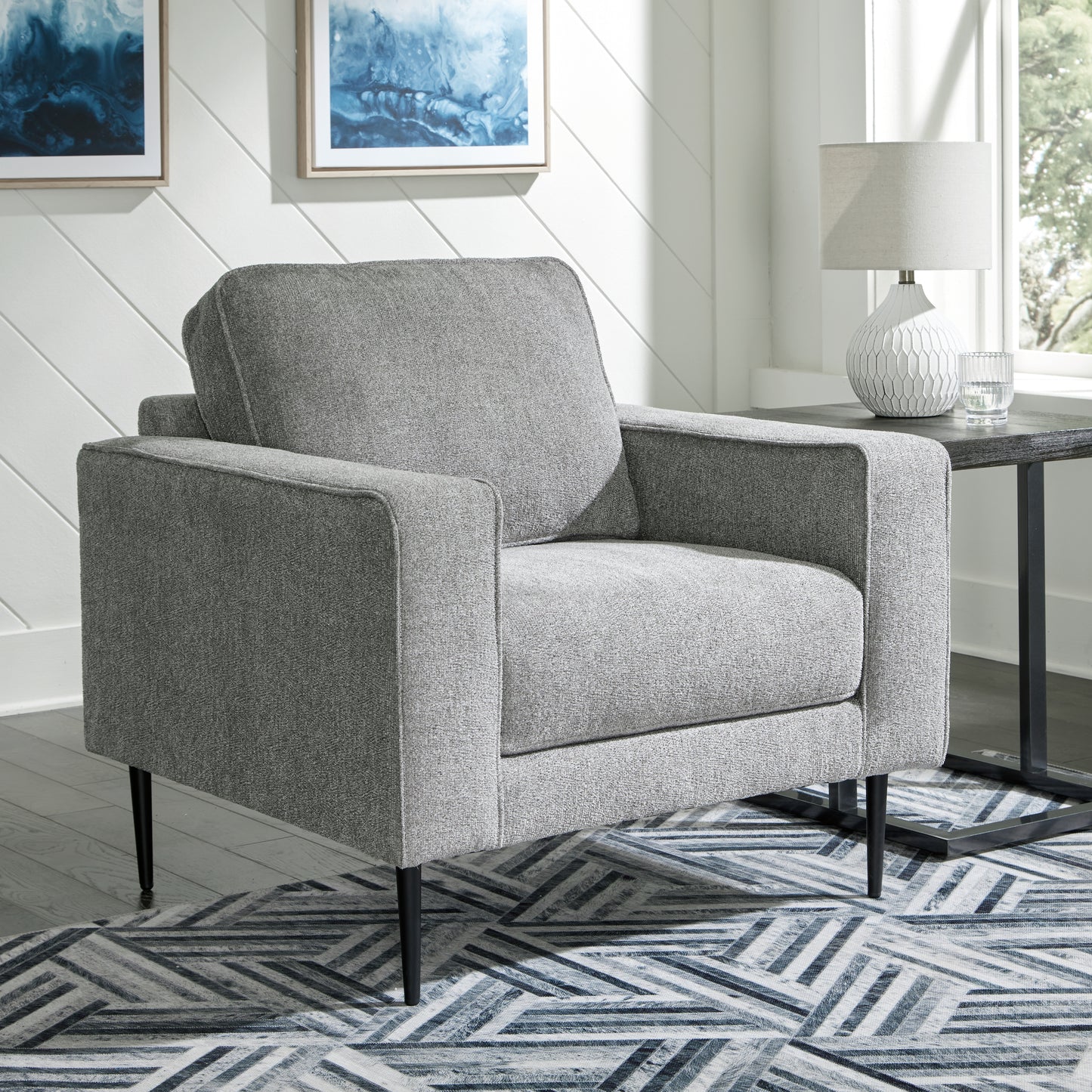 The Furniture Outlets - Ashley Furniture - Hazela Living Room - Chair / Charcoal - 4110220