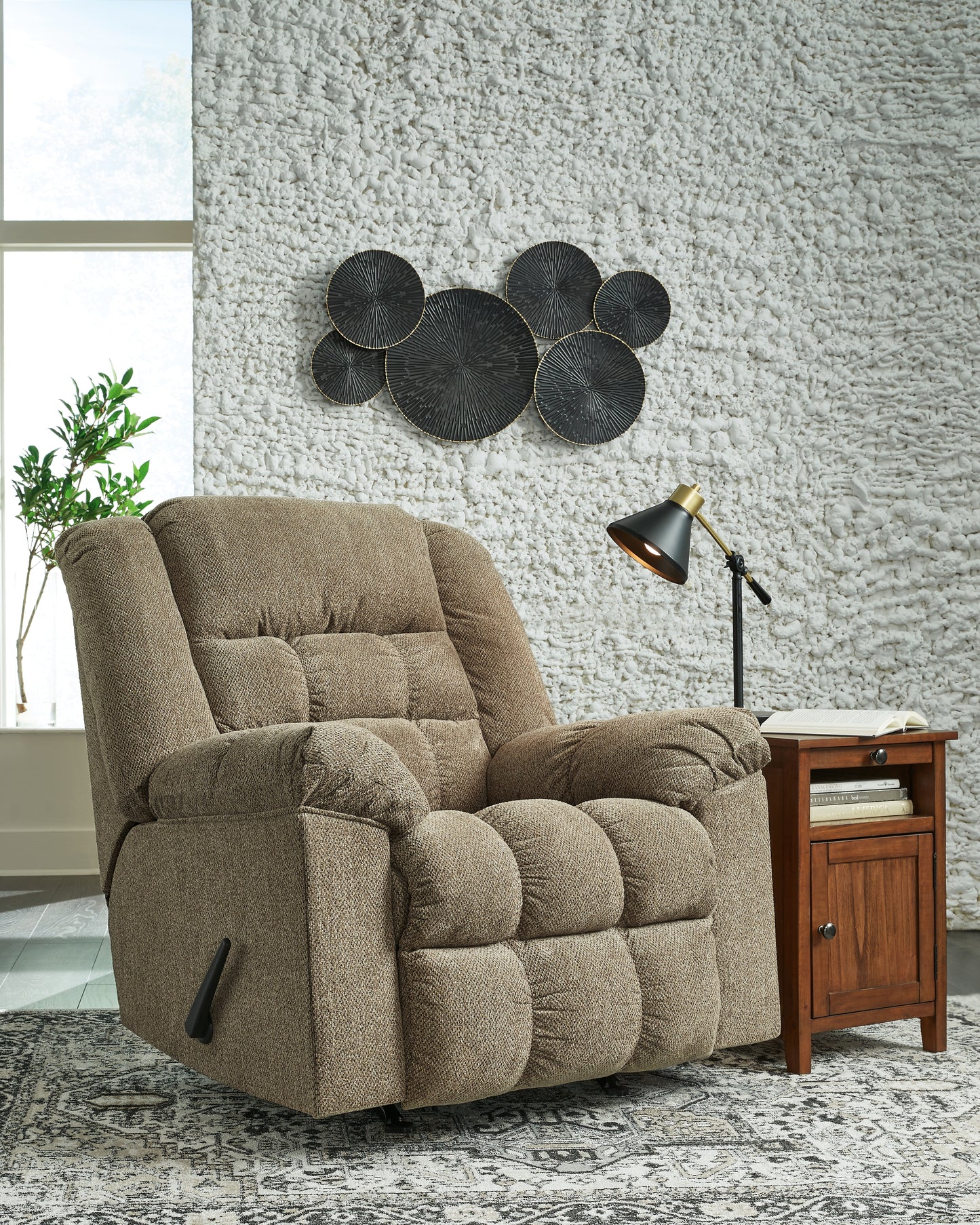 The Furniture Outlets - Ashley Furniture - Kegler Living Room - Rocker Recliner / Briar - 4450525