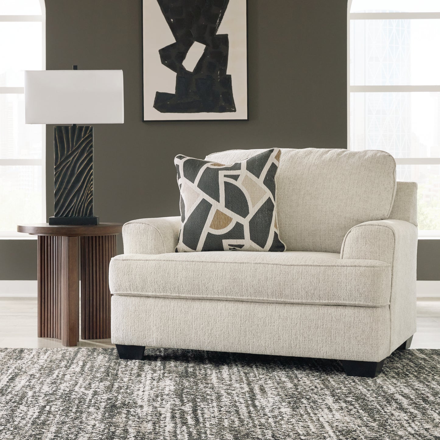 The Furniture Outlets - Ashley Furniture - Heartcort Living Room - Chair and a Half / Quartz - 4460423