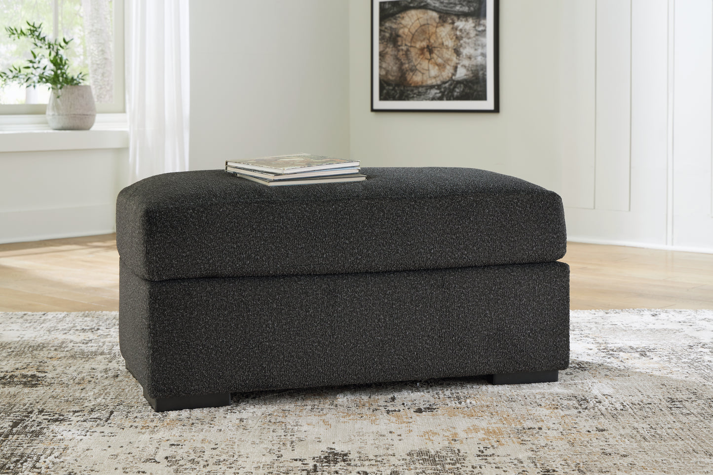 The Furniture Outlets - Ashley Furniture - Wryenlynn Living Room - Ottoman / Onyx - 4940514