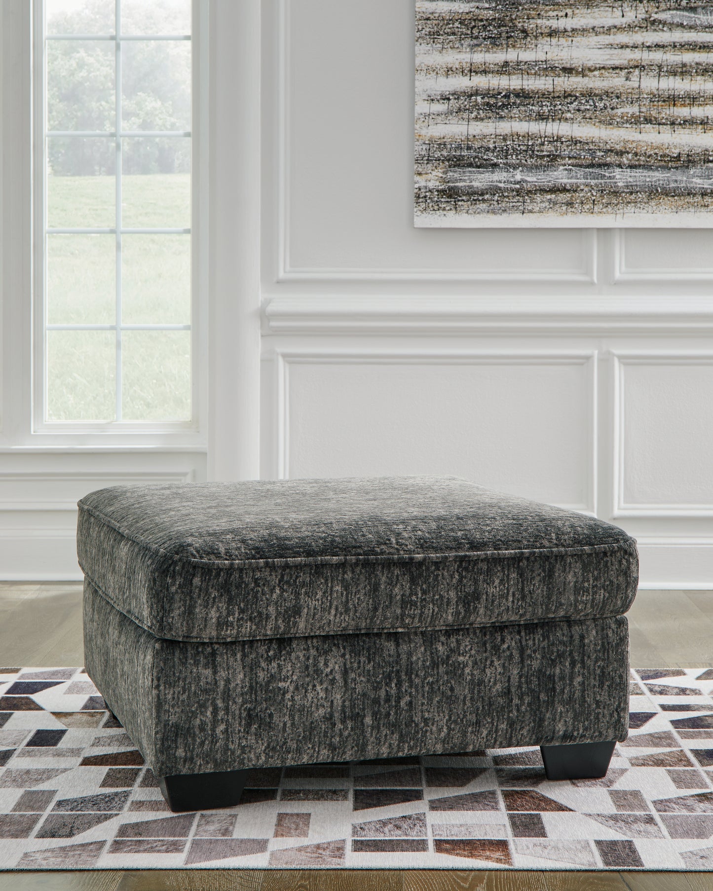 The Furniture Outlets - Ashley Furniture - Lonoke Living Room - Oversized Accent Ottoman / Gunmetal - 5050408