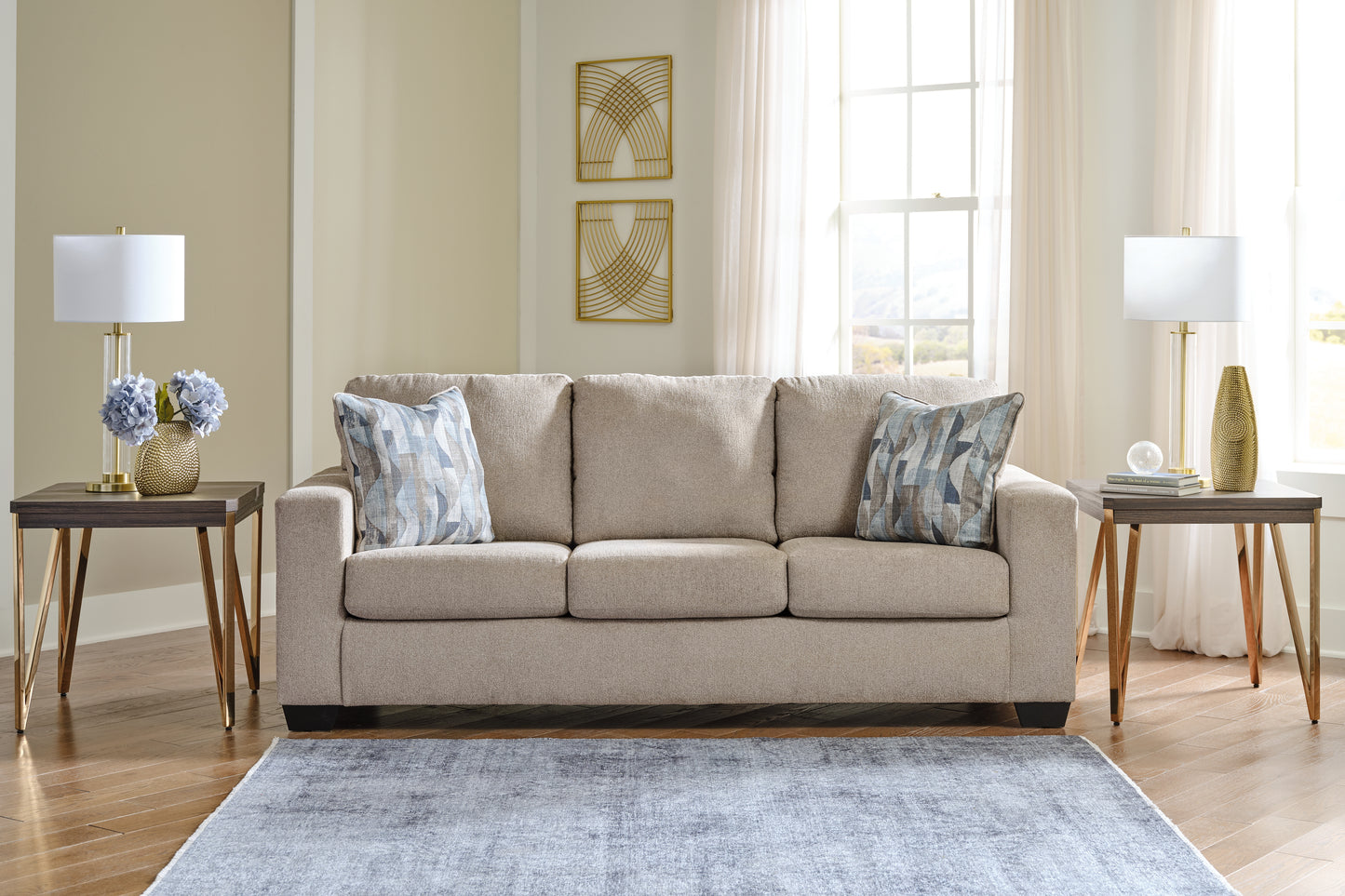 The Furniture Outlets - Ashley Furniture - Deltona Living Room - Sofa / Parchment - 5120438